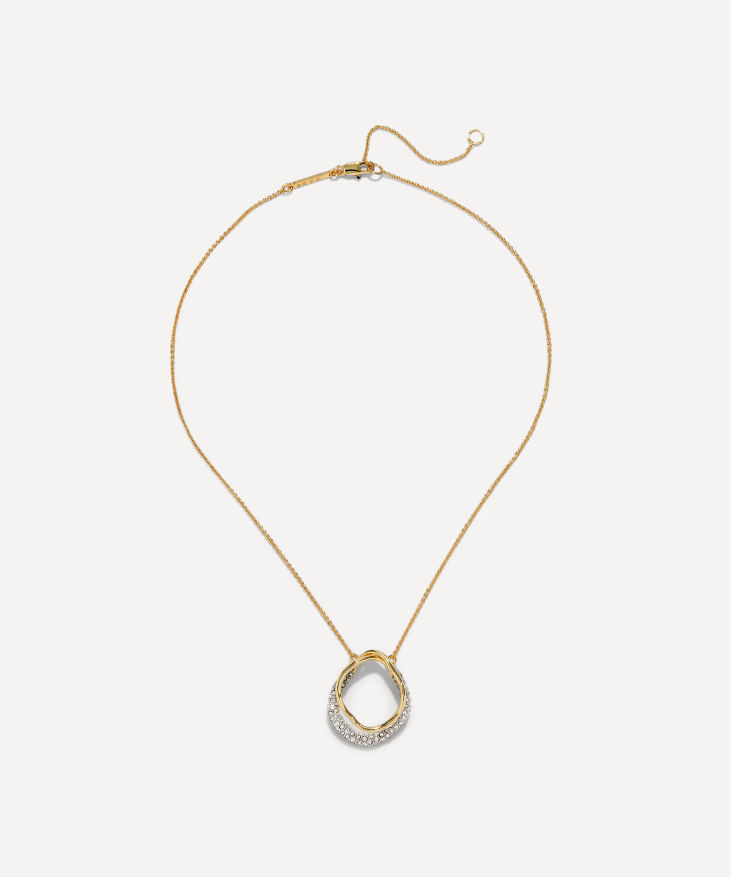 Alexis Bittar - 14ct Gold-Plated Solanales Crystal Orbit Pendant Necklace image number 2