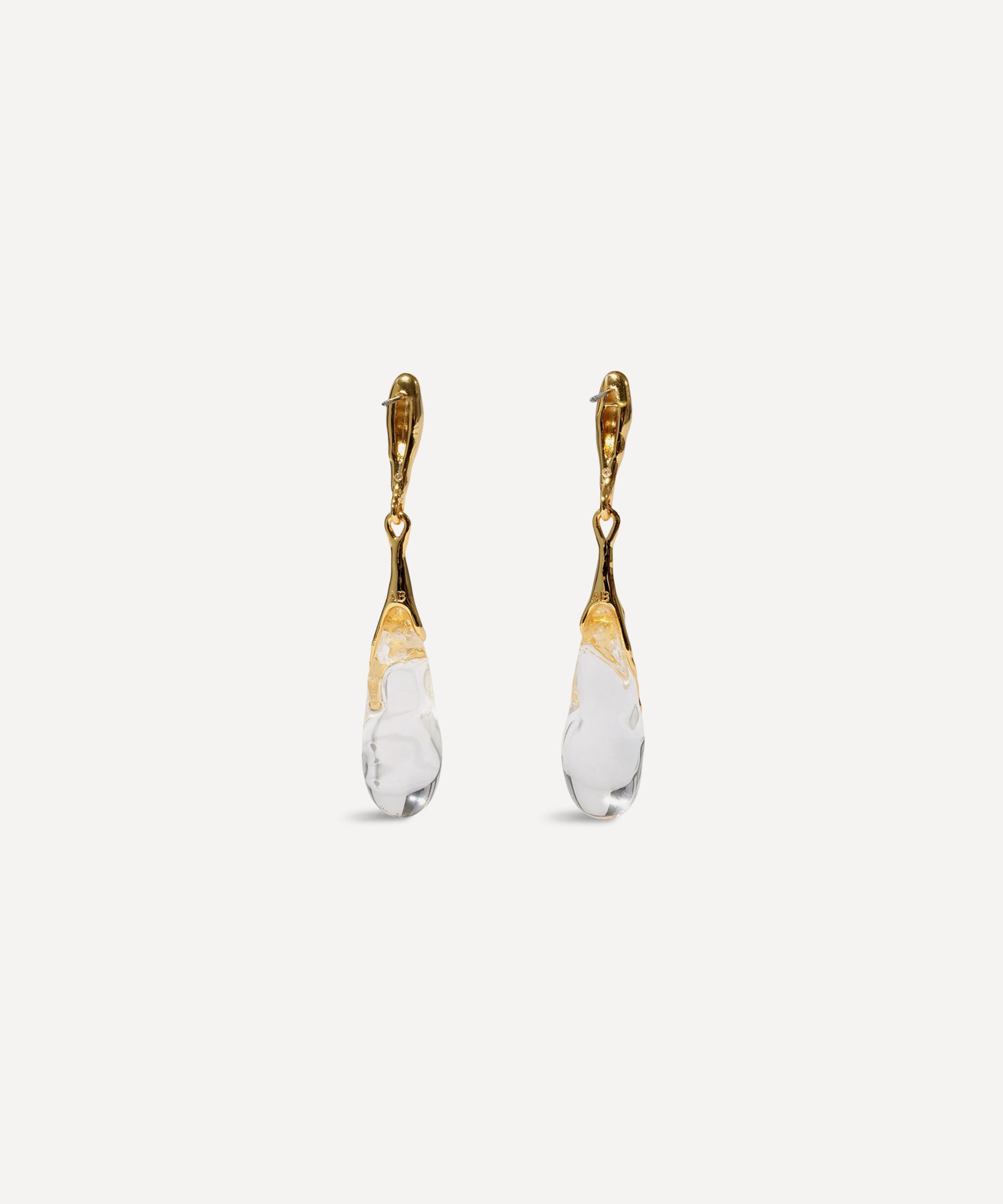 Alexis Bittar - 14ct Gold-Plated Liquid Lucite Teardrop Earrings image number 2