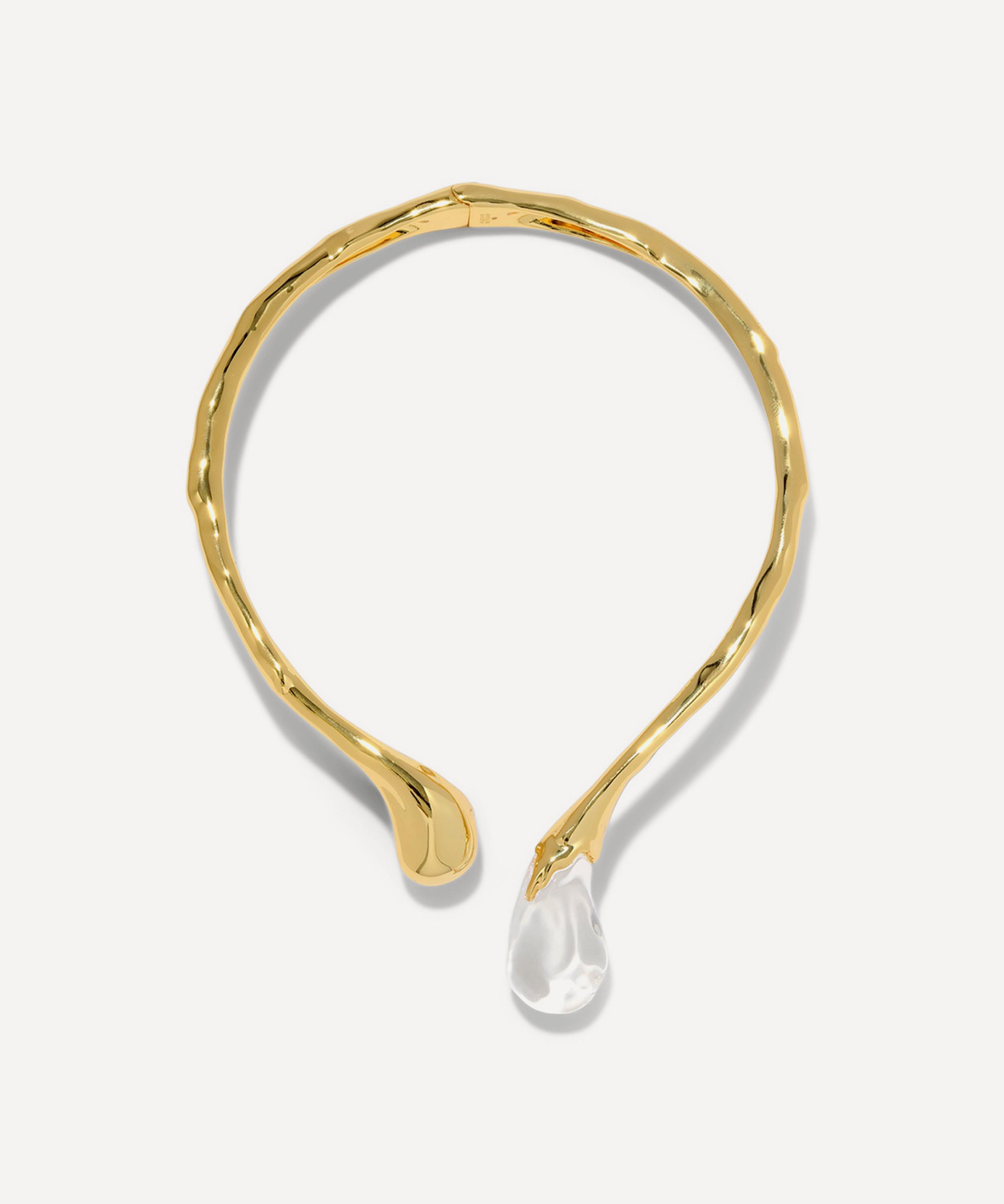 Alexis Bittar - 14ct Gold-Plated Liquid Lucite Sprout Collar Necklace image number 0