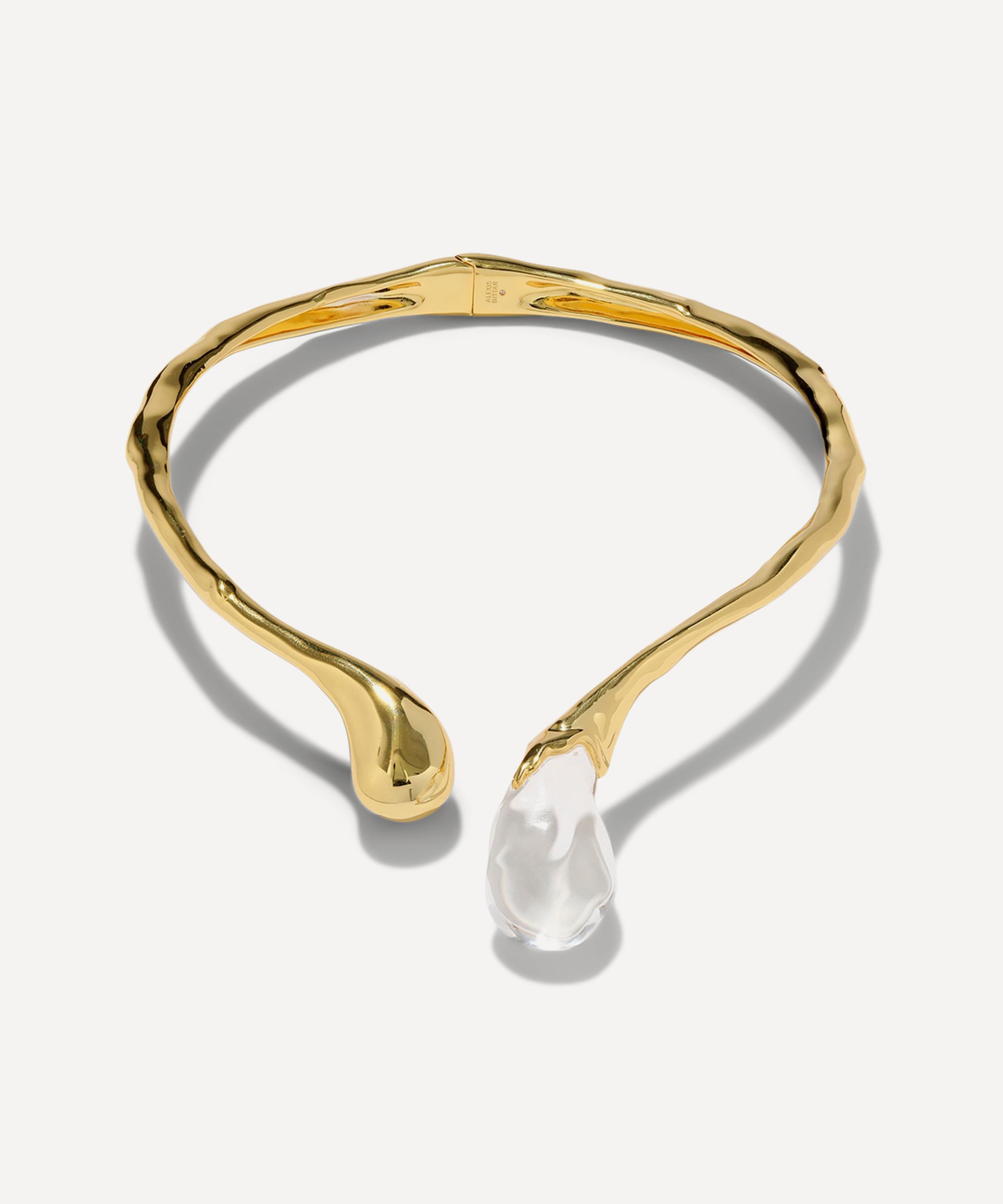 Alexis Bittar - 14ct Gold-Plated Liquid Lucite Sprout Collar Necklace image number 2