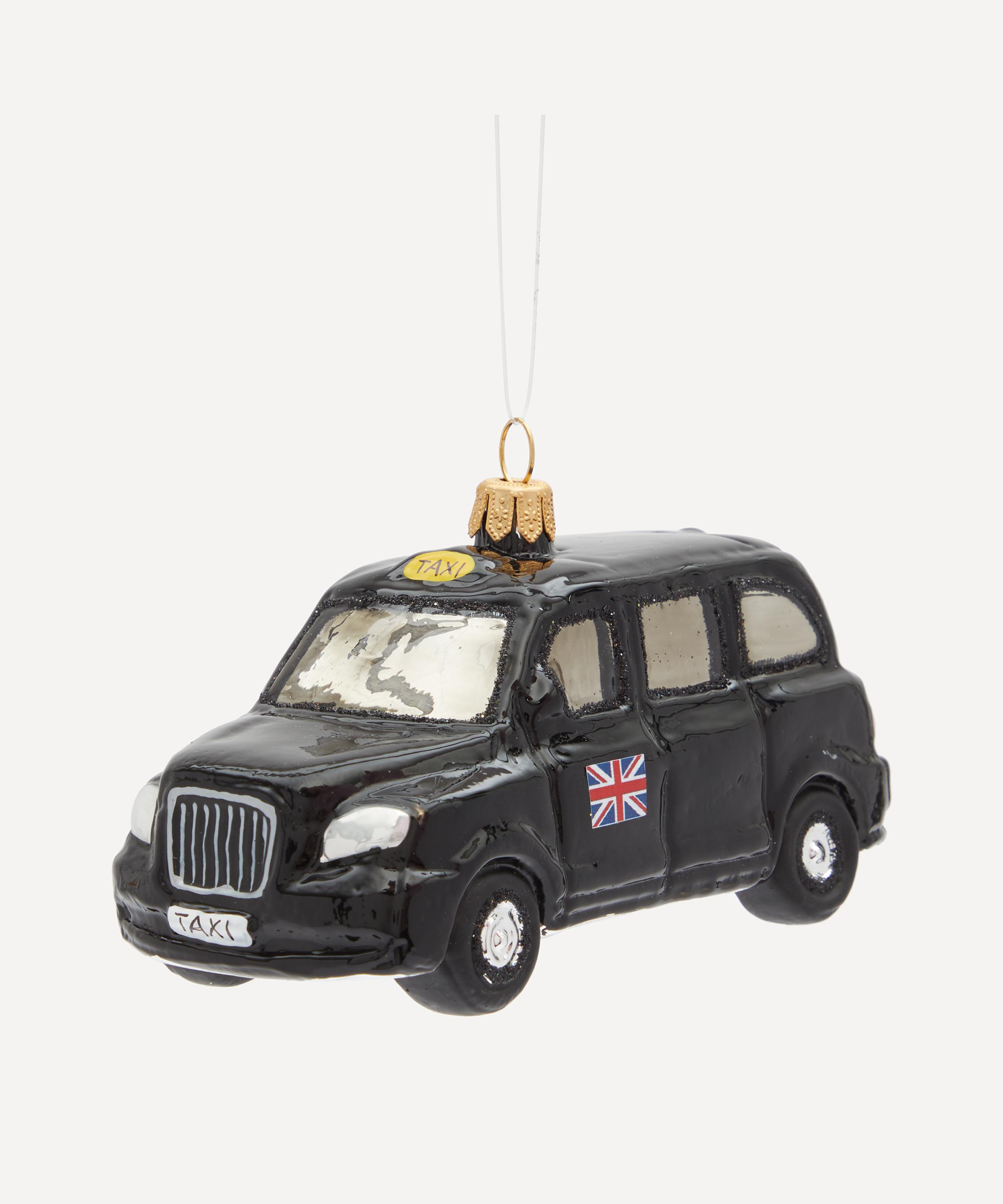 Christmas - Large Black Cab Tree Ornament image number 0