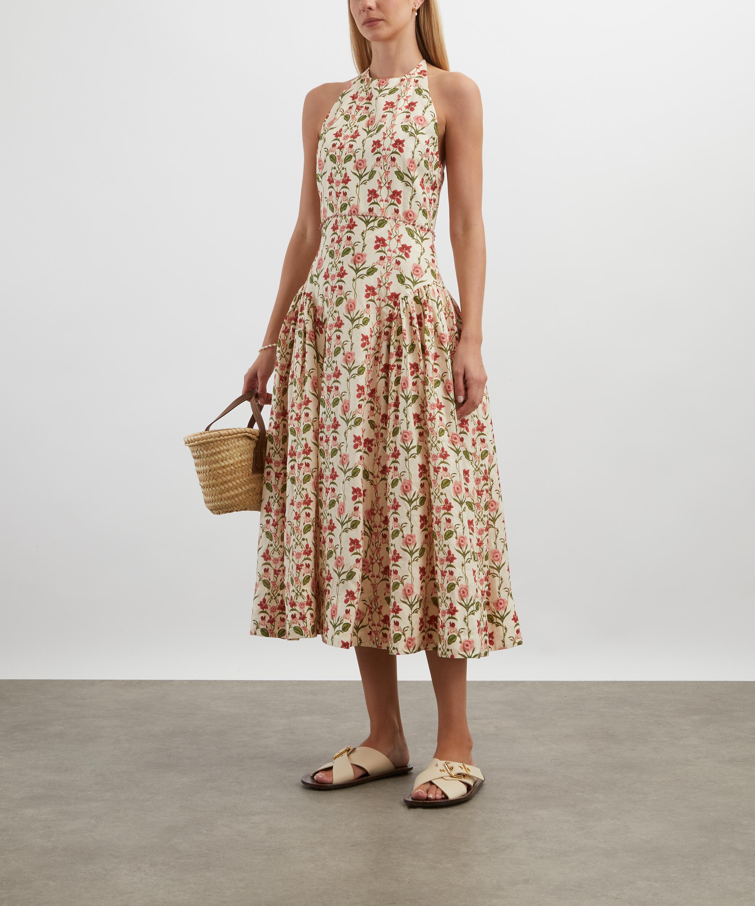 Agua Bendita - Balsa Canna Midi Dress image number 1