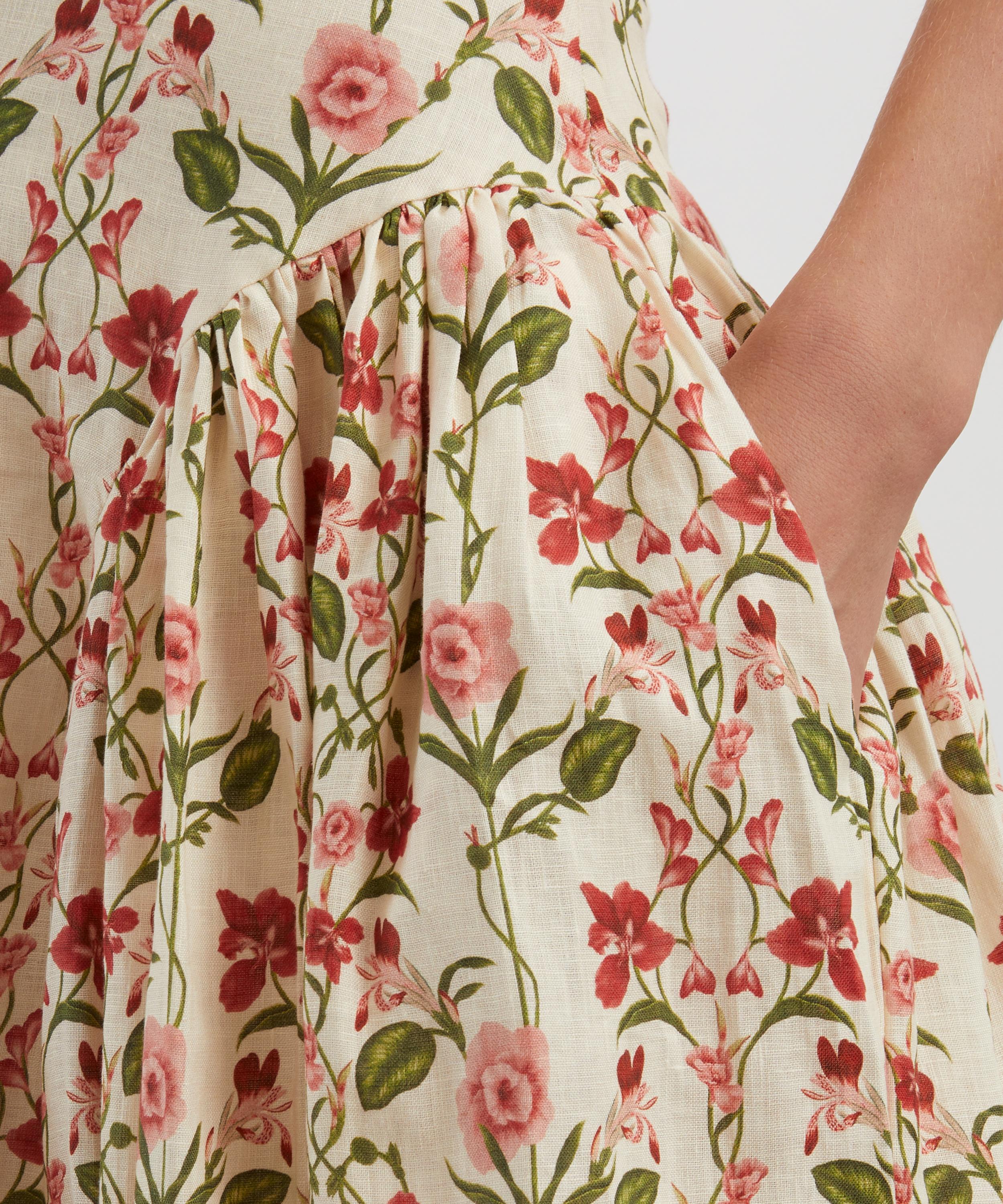 Agua Bendita - Balsa Canna Midi Dress image number 4
