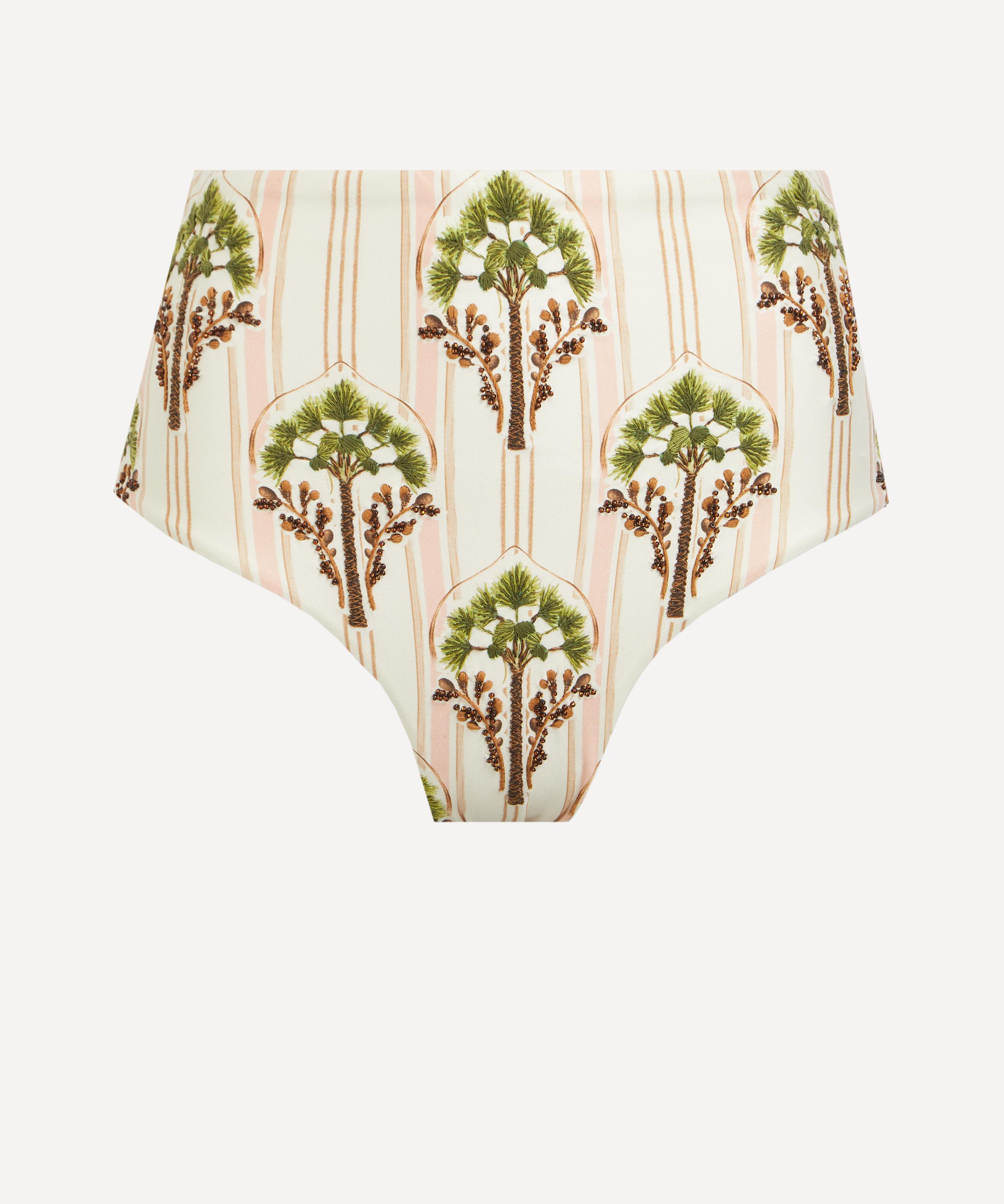 Agua Bendita - Magenta Moriche Bikini Bottoms image number 0
