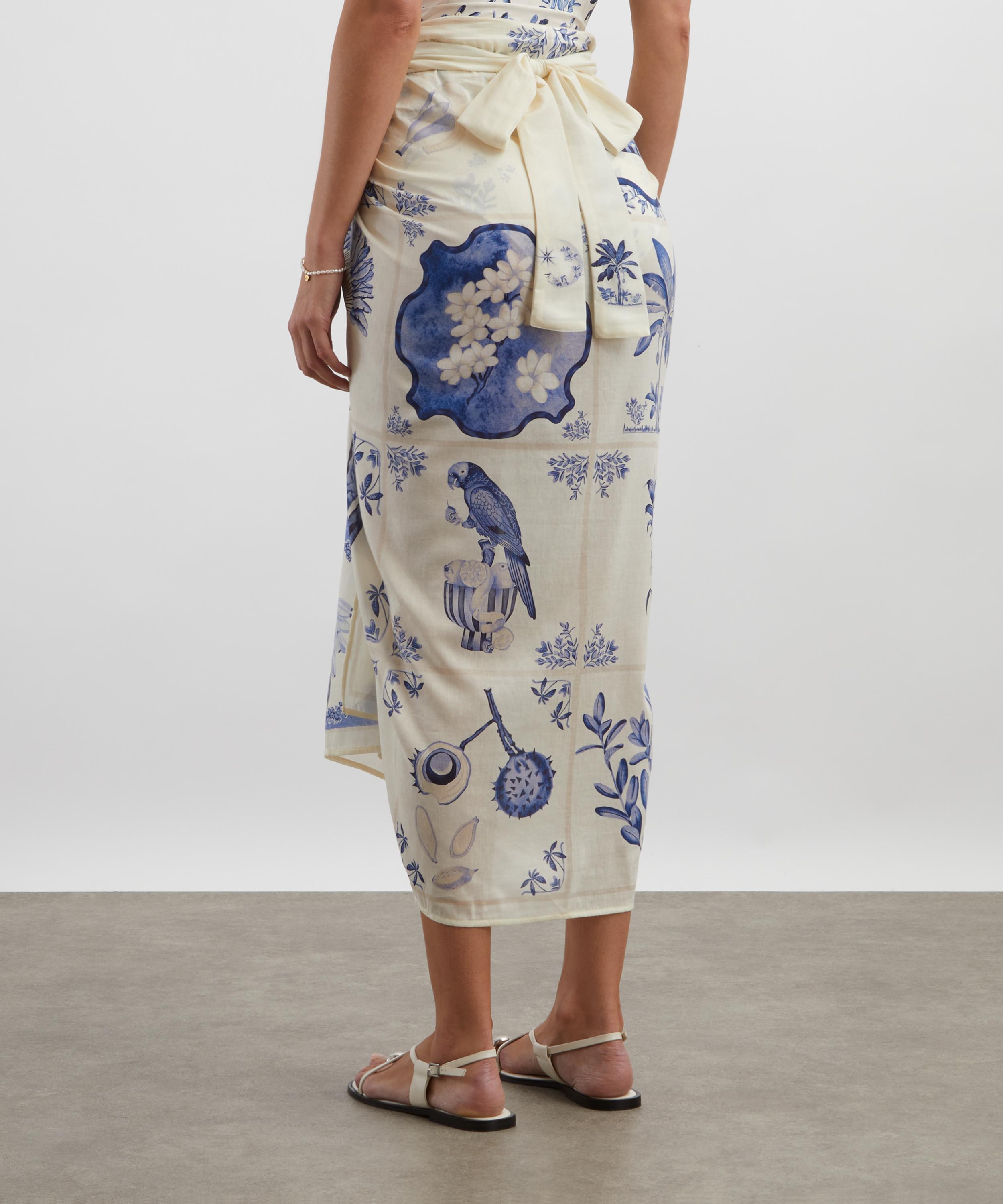 Agua Bendita - Lavanda Cotton-Silk Pareo image number 3