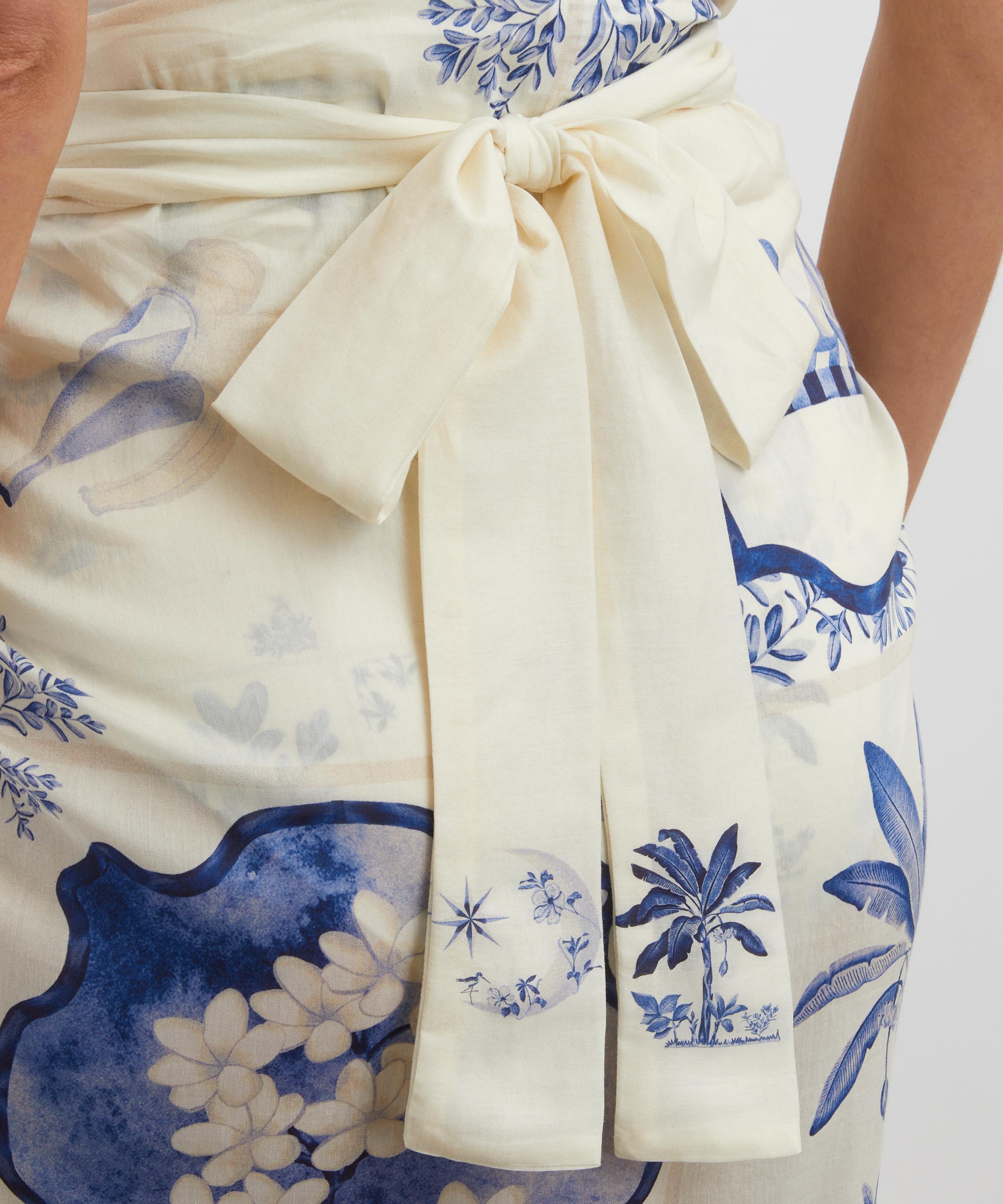 Agua Bendita - Lavanda Cotton-Silk Pareo image number 4
