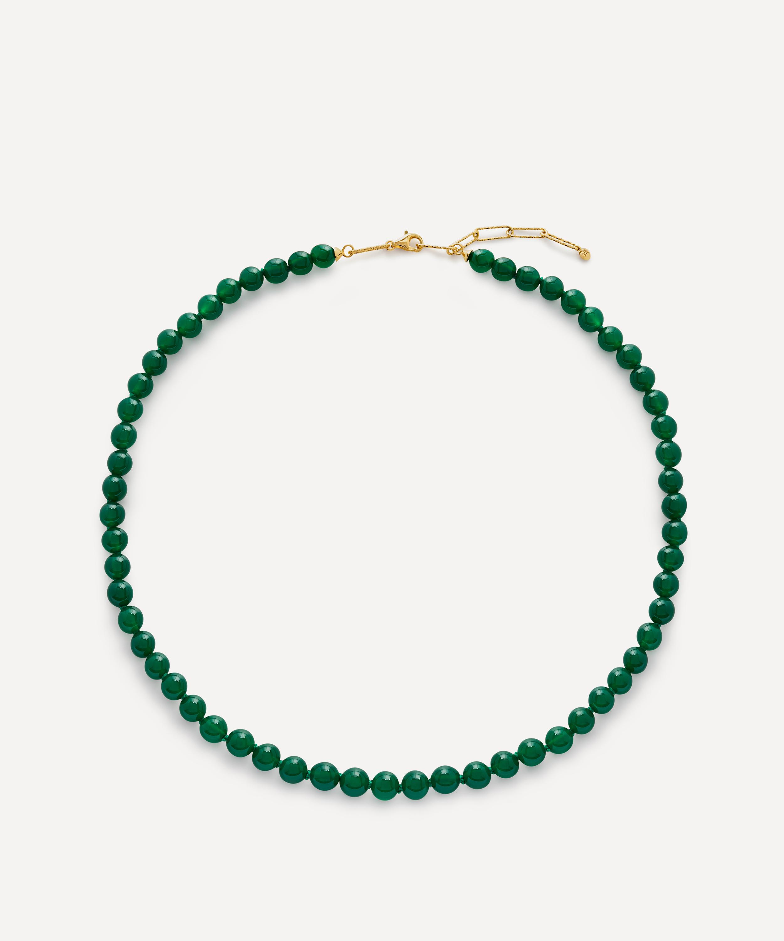 Monica Vinader - 18ct Gold-Plated Vermeil Silver Round Gemstone Necklace image number 0
