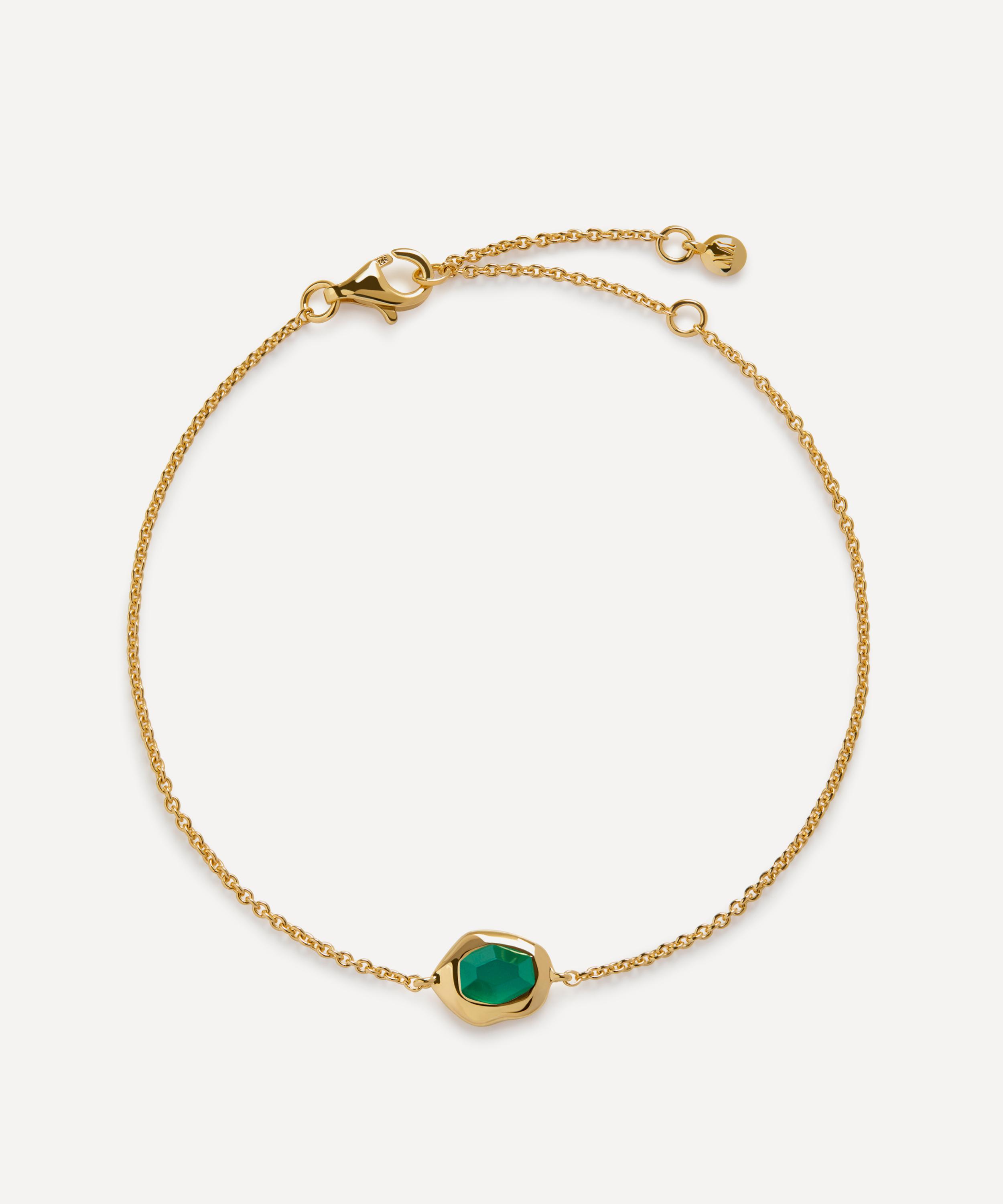 Monica Vinader - 18ct Gold-Plated Vermeil Silver Odyssey Gemstone Chain Bracelet image number 0