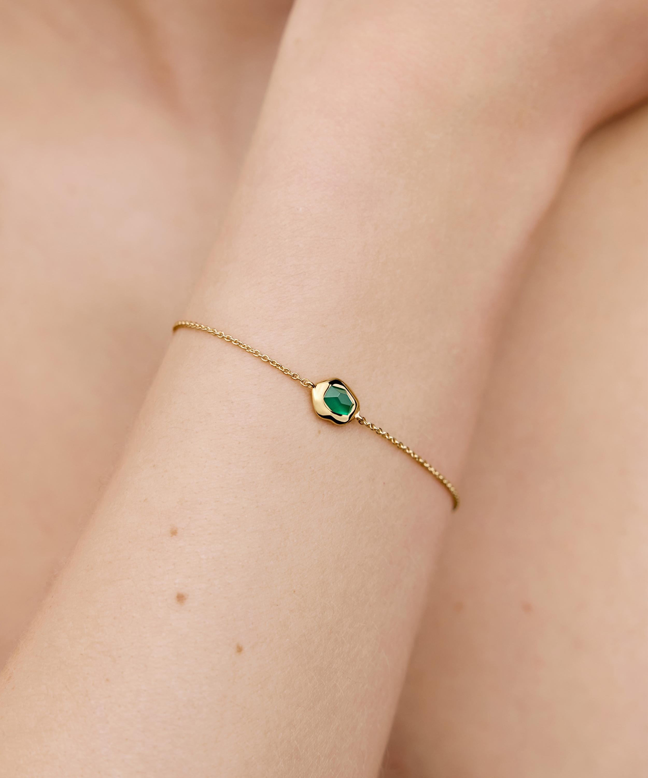 Monica Vinader - 18ct Gold-Plated Vermeil Silver Odyssey Gemstone Chain Bracelet image number 1