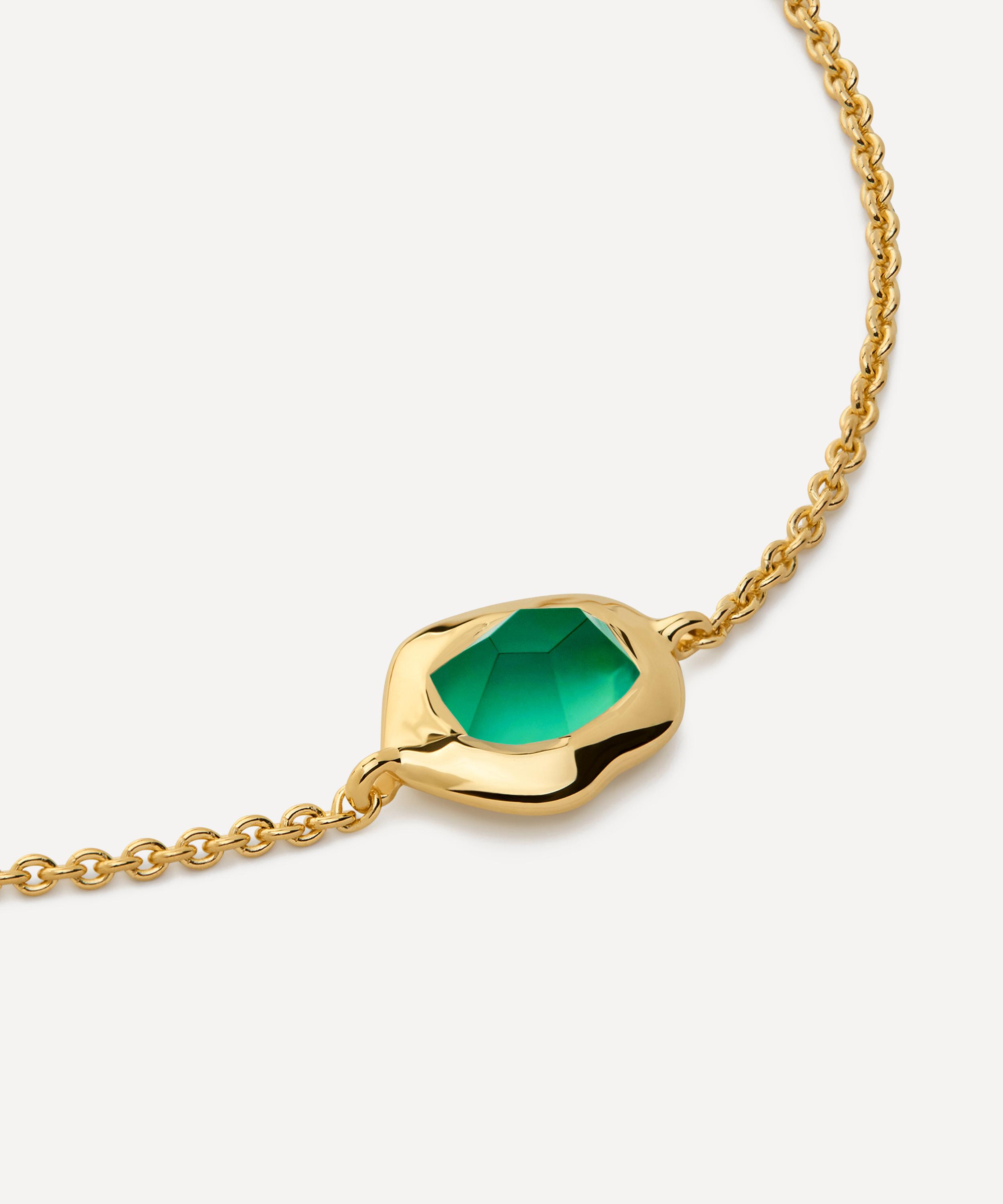 Monica Vinader - 18ct Gold-Plated Vermeil Silver Odyssey Gemstone Chain Bracelet image number 2