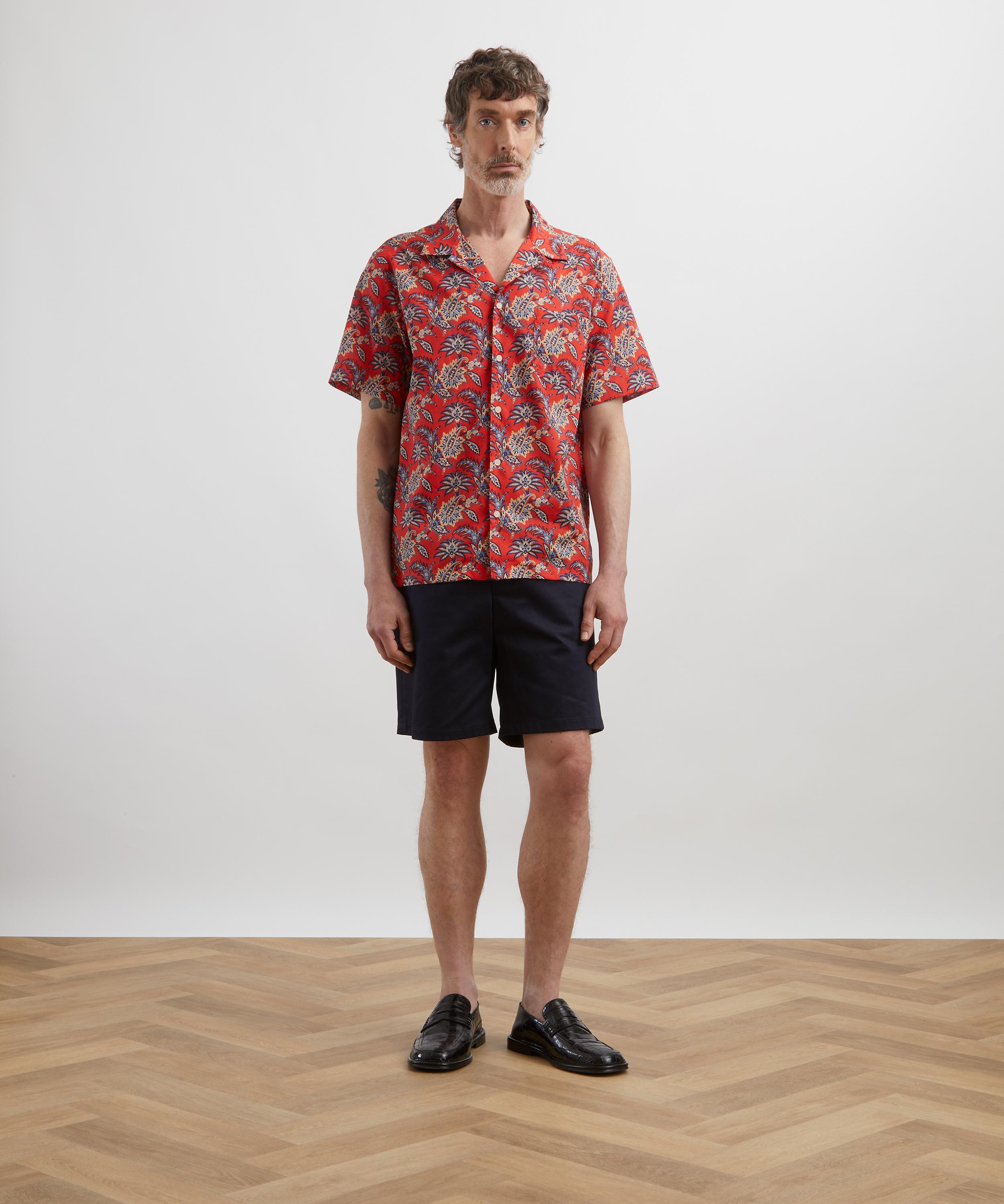Liberty - Cuban Collar Tana Lawn™ Cotton Shirt in Arundel image number 1