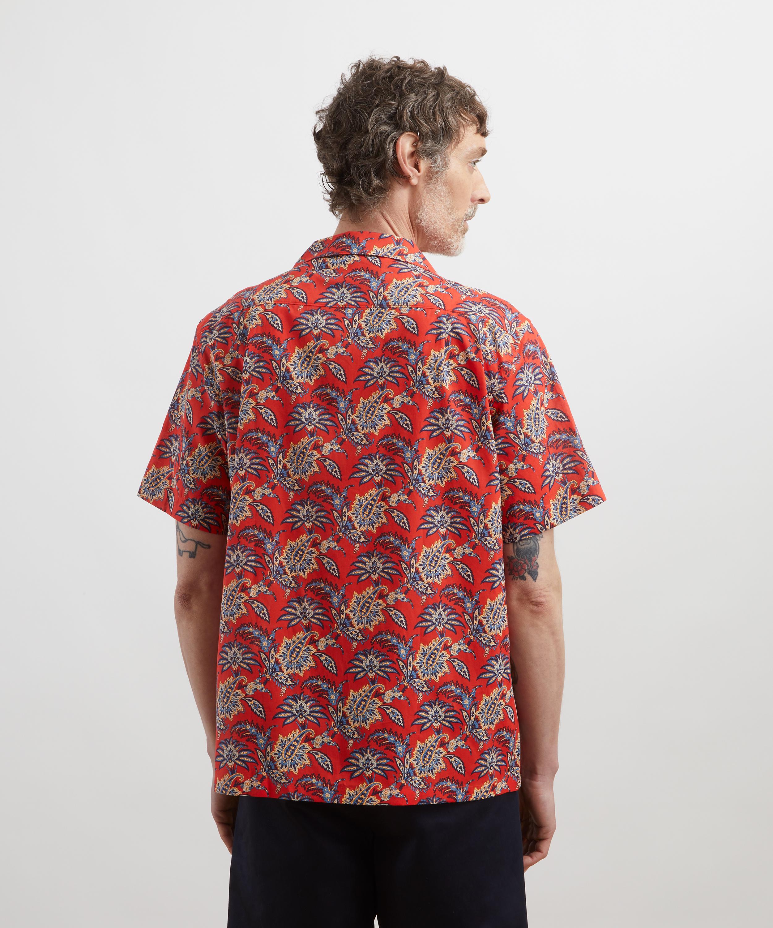 Liberty - Cuban Collar Tana Lawn™ Cotton Shirt in Arundel image number 3