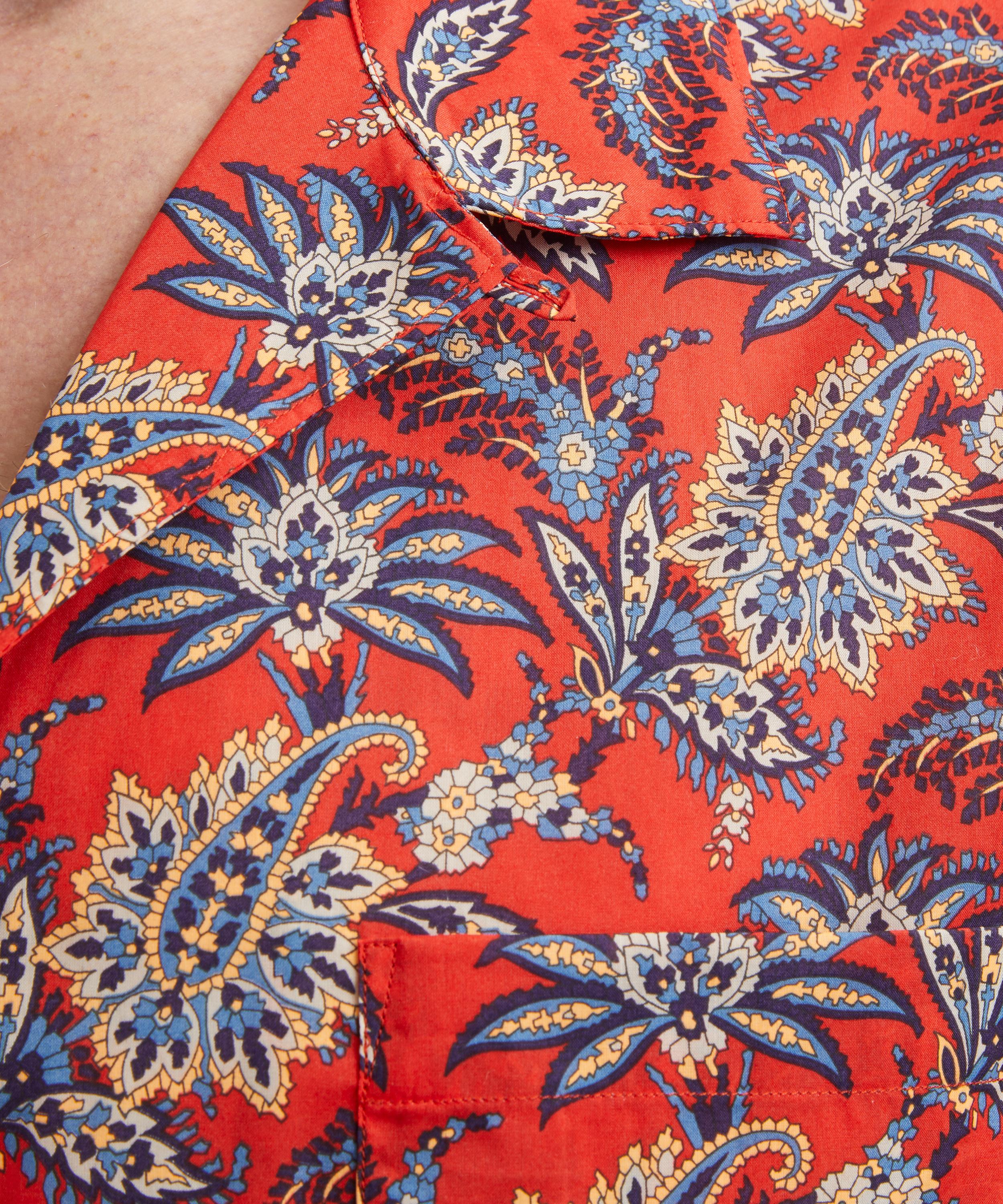 Liberty - Cuban Collar Tana Lawn™ Cotton Shirt in Arundel image number 4
