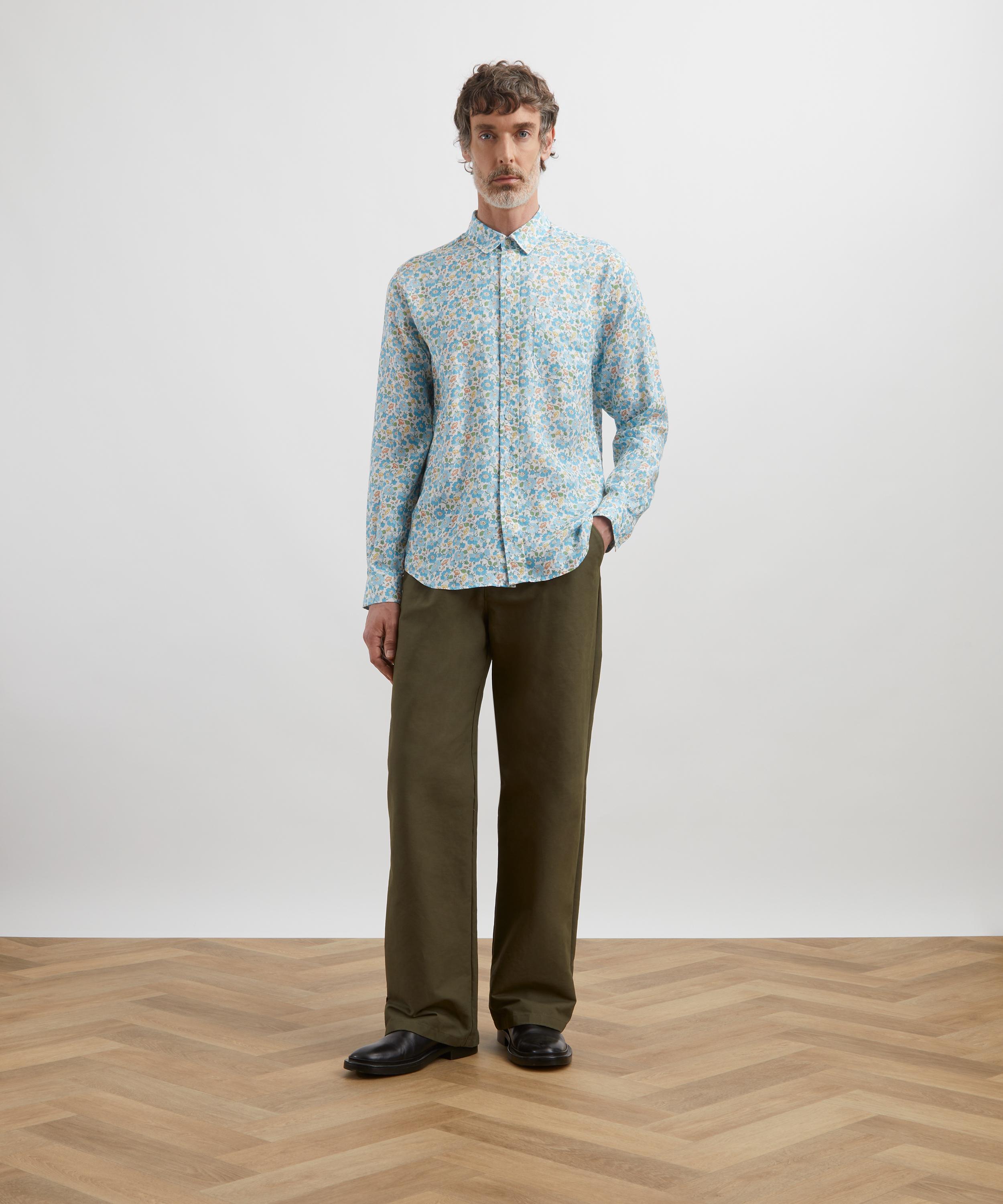 Liberty - Classic Fit Hemp Shirt in Stoneley Rose  image number 1