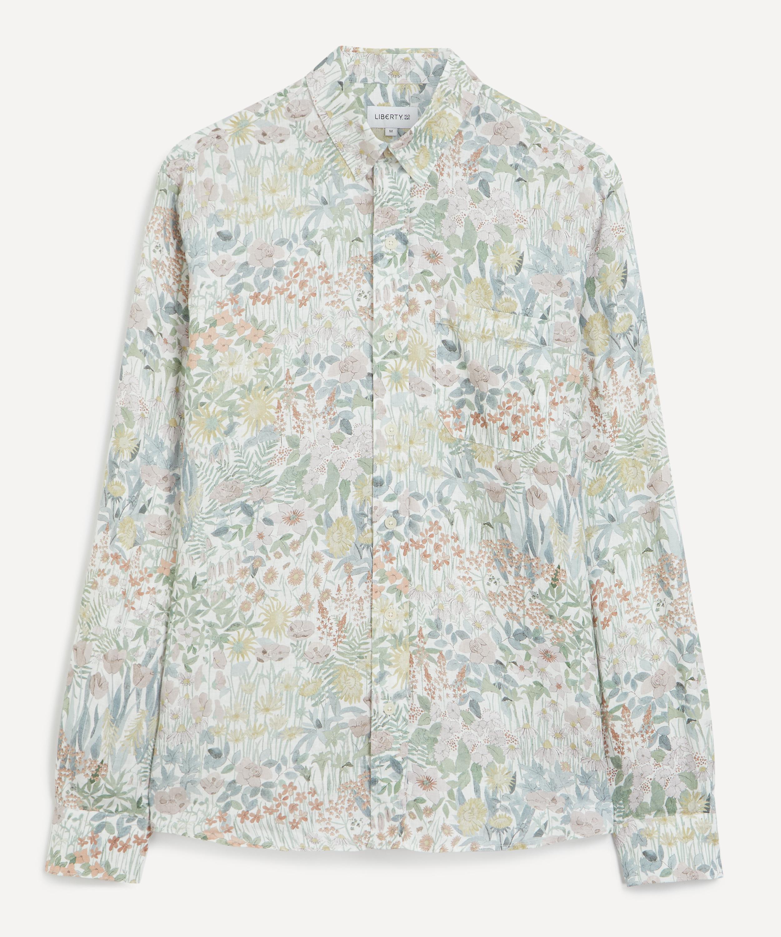 Liberty - Classic Fit Hemp Shirt in Faria Flowers image number 0