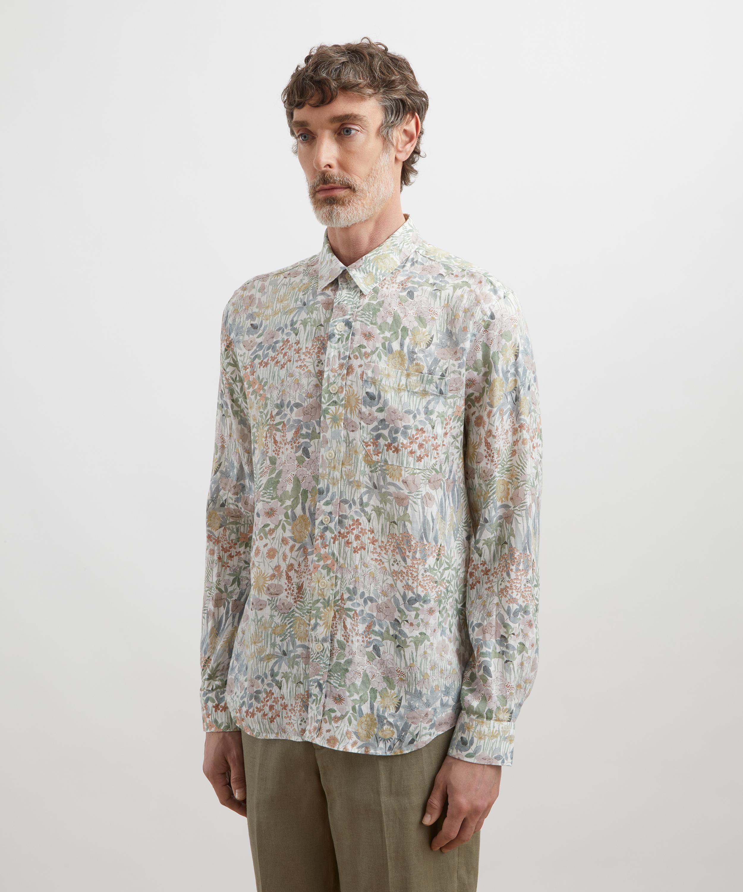 Liberty - Classic Fit Hemp Shirt in Faria Flowers image number 2
