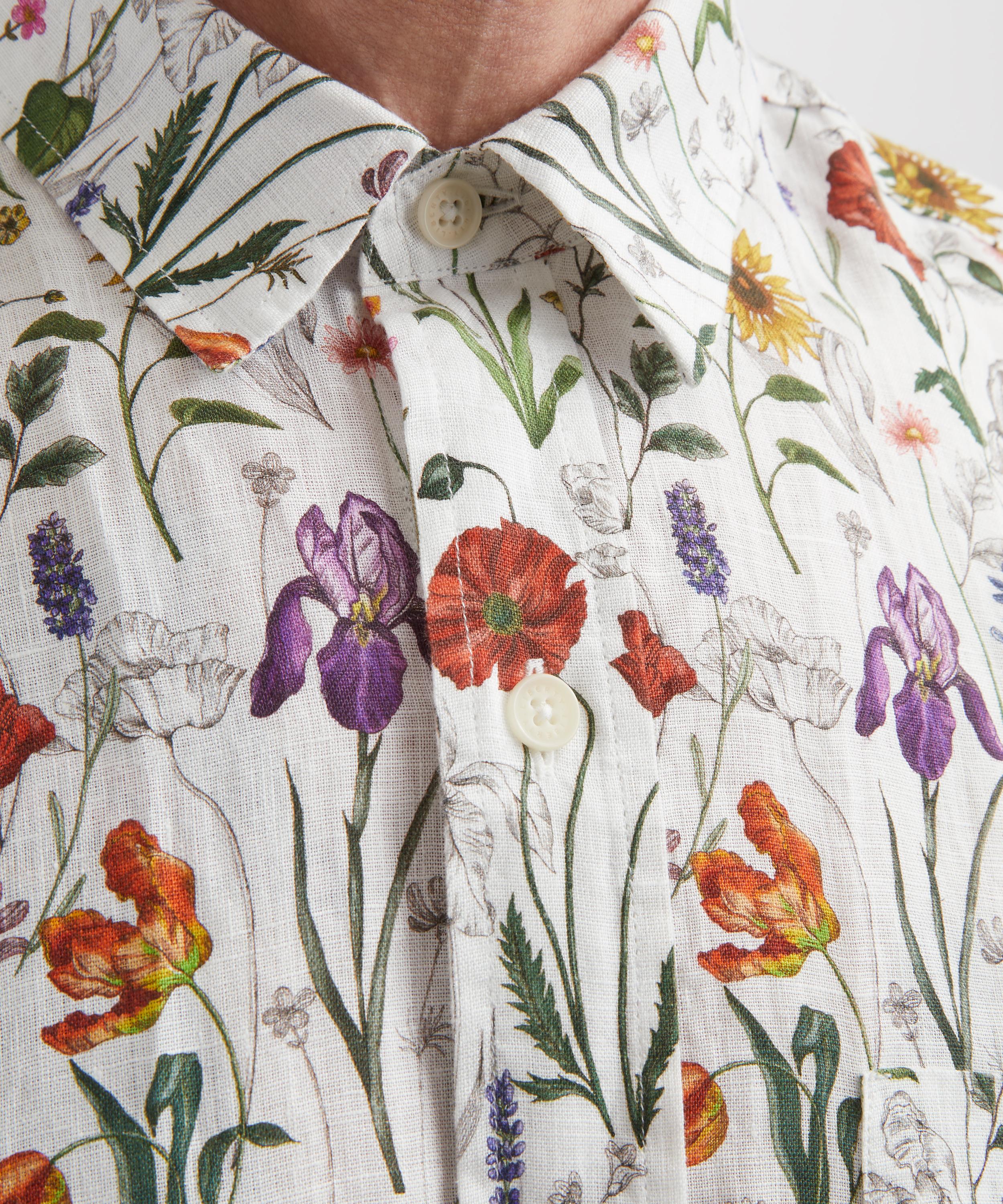 Liberty - Classic Fit Hemp Shirt in Meadow Muse image number 4