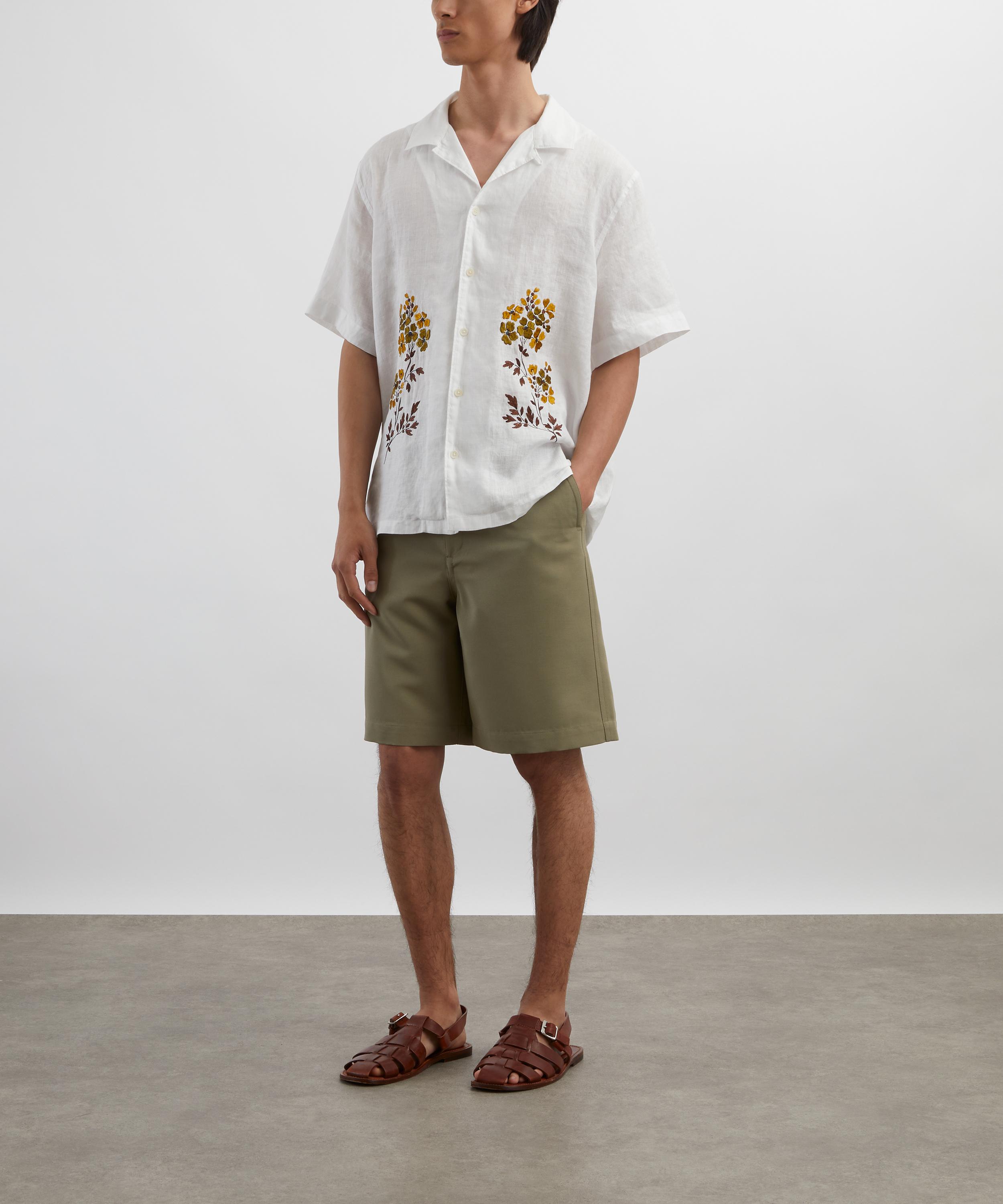 Liberty - Cuban Collar Hemp Shirt With Embroidery image number 1