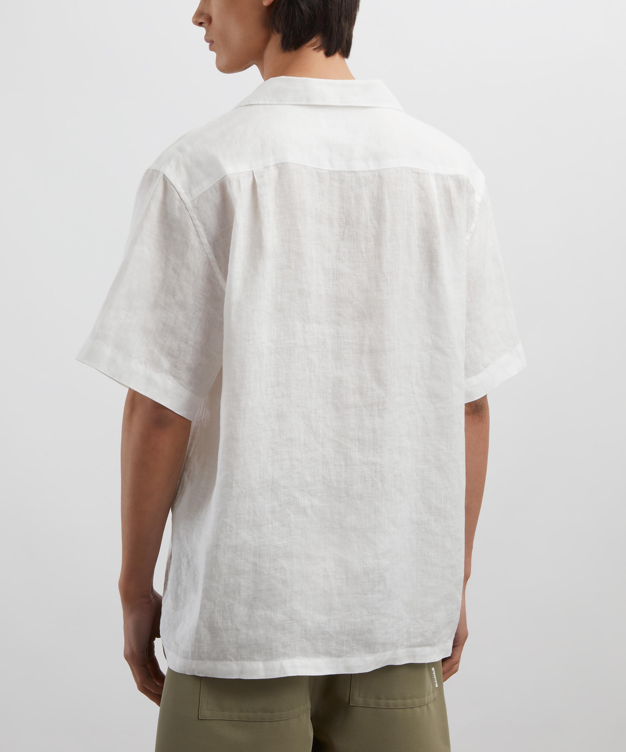 Liberty - Cuban Collar Hemp Shirt With Embroidery image number 3