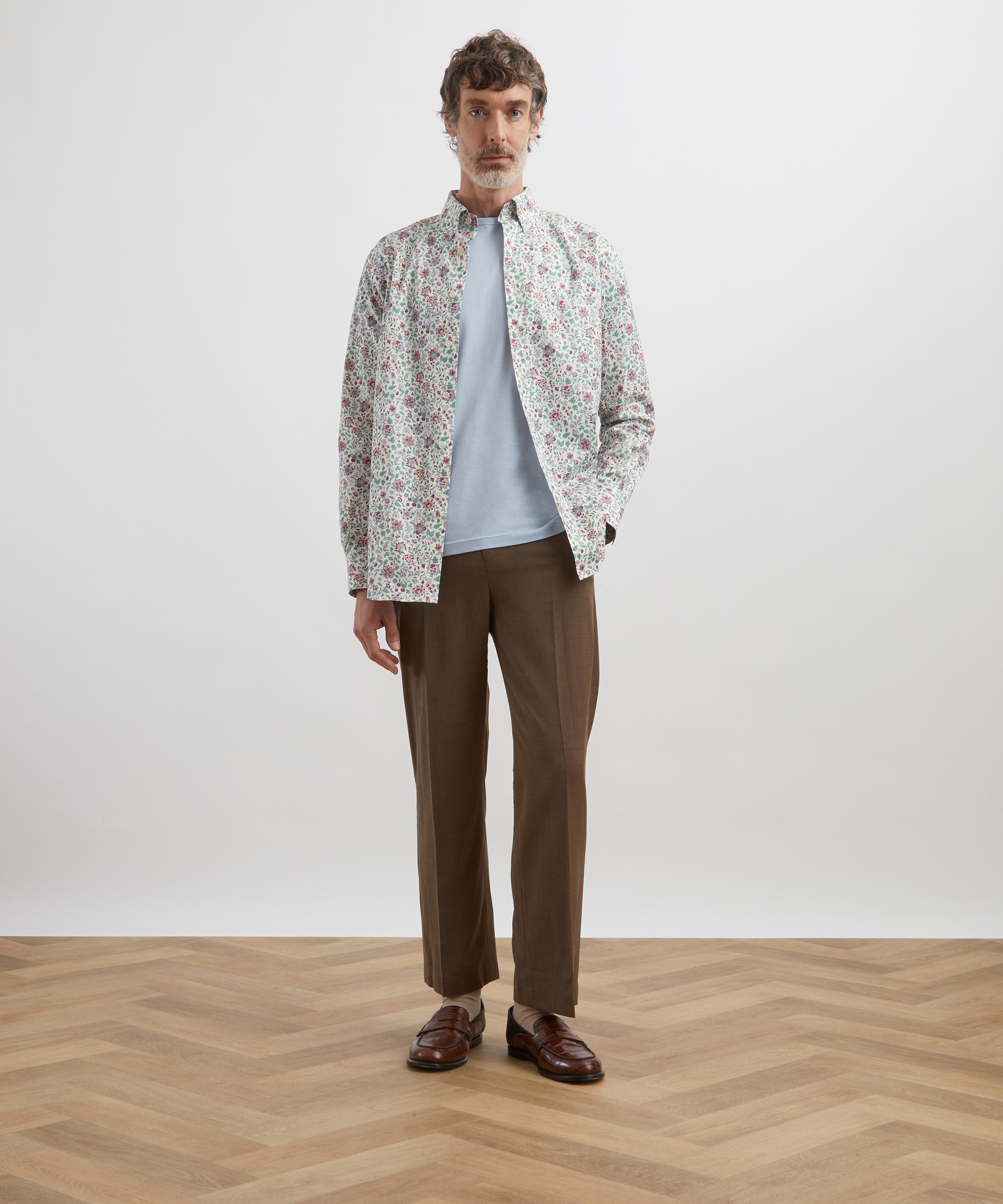 Liberty - Button-Down Regular Fit Cotton Shirt in Gracey Bell image number 1