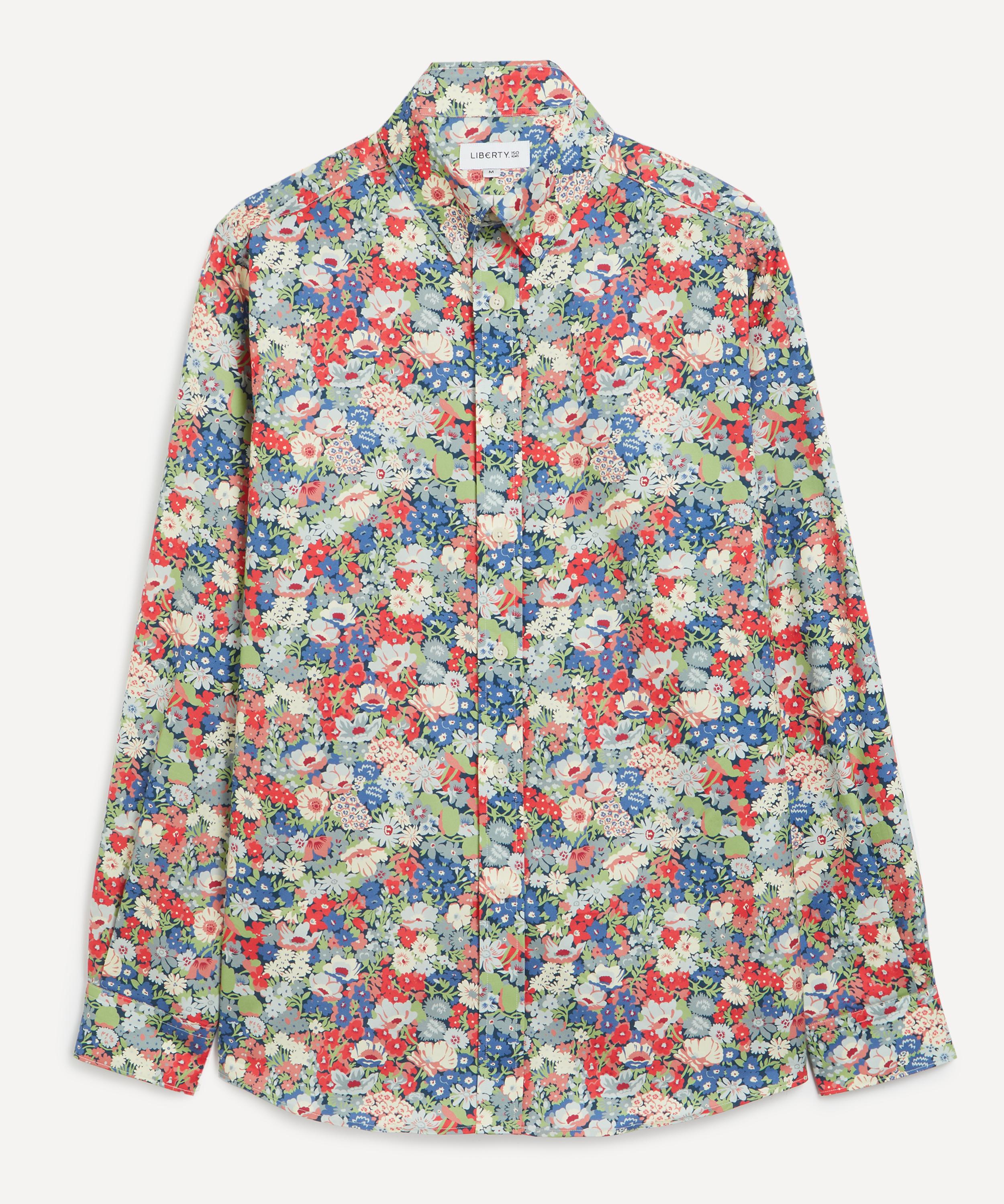 Liberty - Button-Down Regular Fit Cotton Shirt in Thorpe Fields image number 0