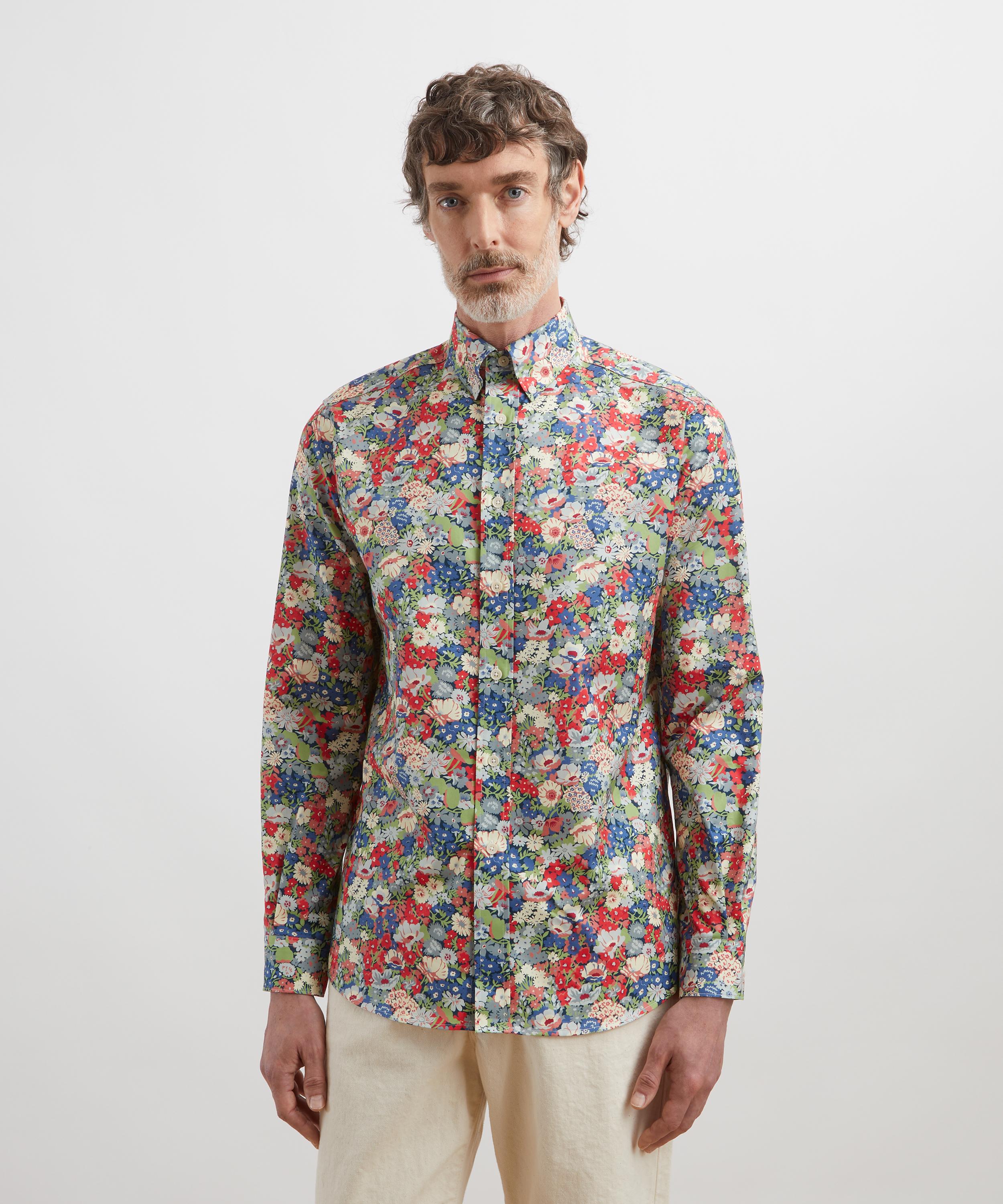 Liberty - Button-Down Regular Fit Cotton Shirt in Thorpe Fields image number 2