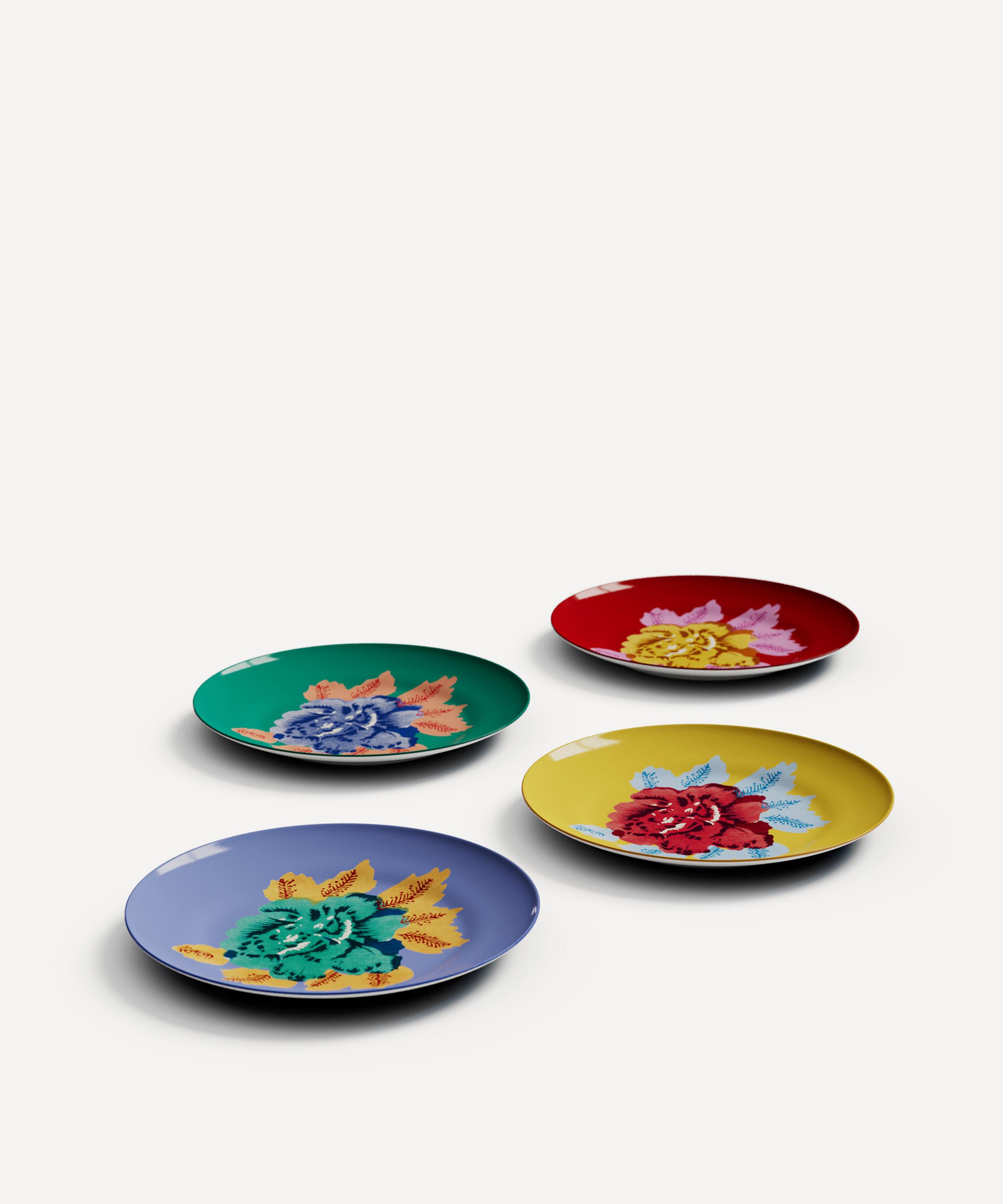 Lisa Corti - Indian Tiger Porcelain Dessert Plate Set of 4 image number 1