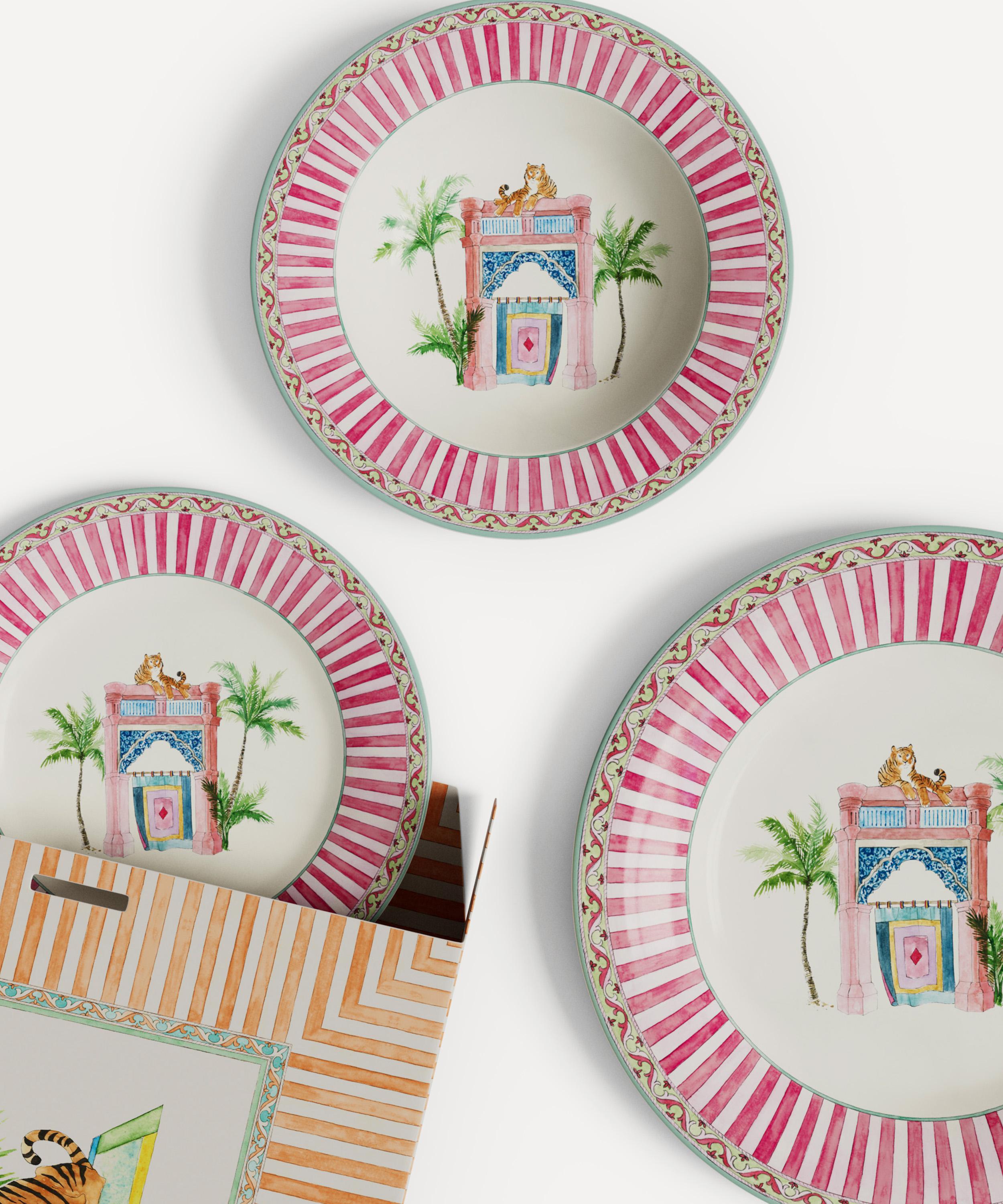 Lisa Corti - Sariska Porcelain Plate Set of 3 image number 1