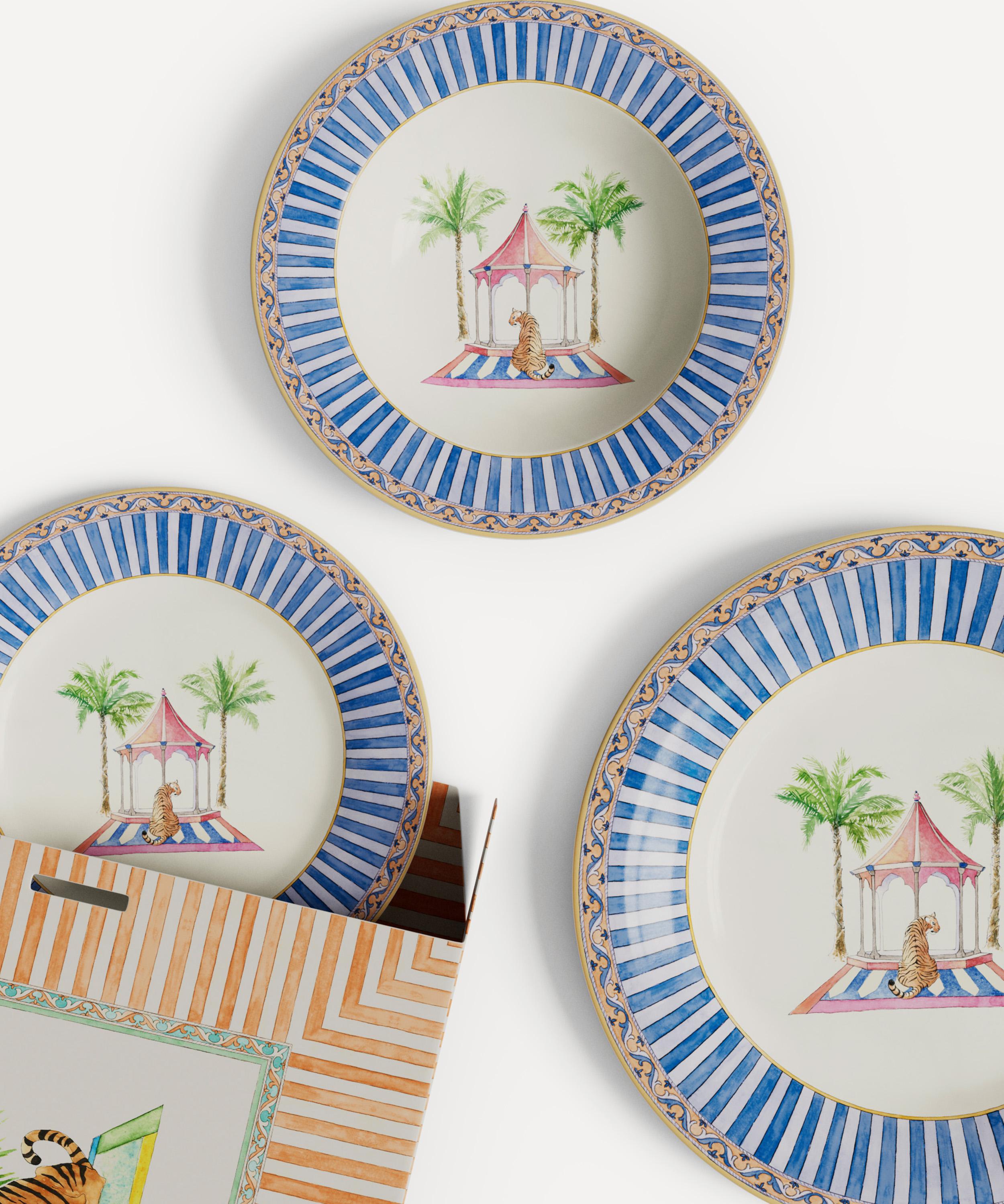 Lisa Corti - Sariska Porcelain Plate Set of 3 image number 1