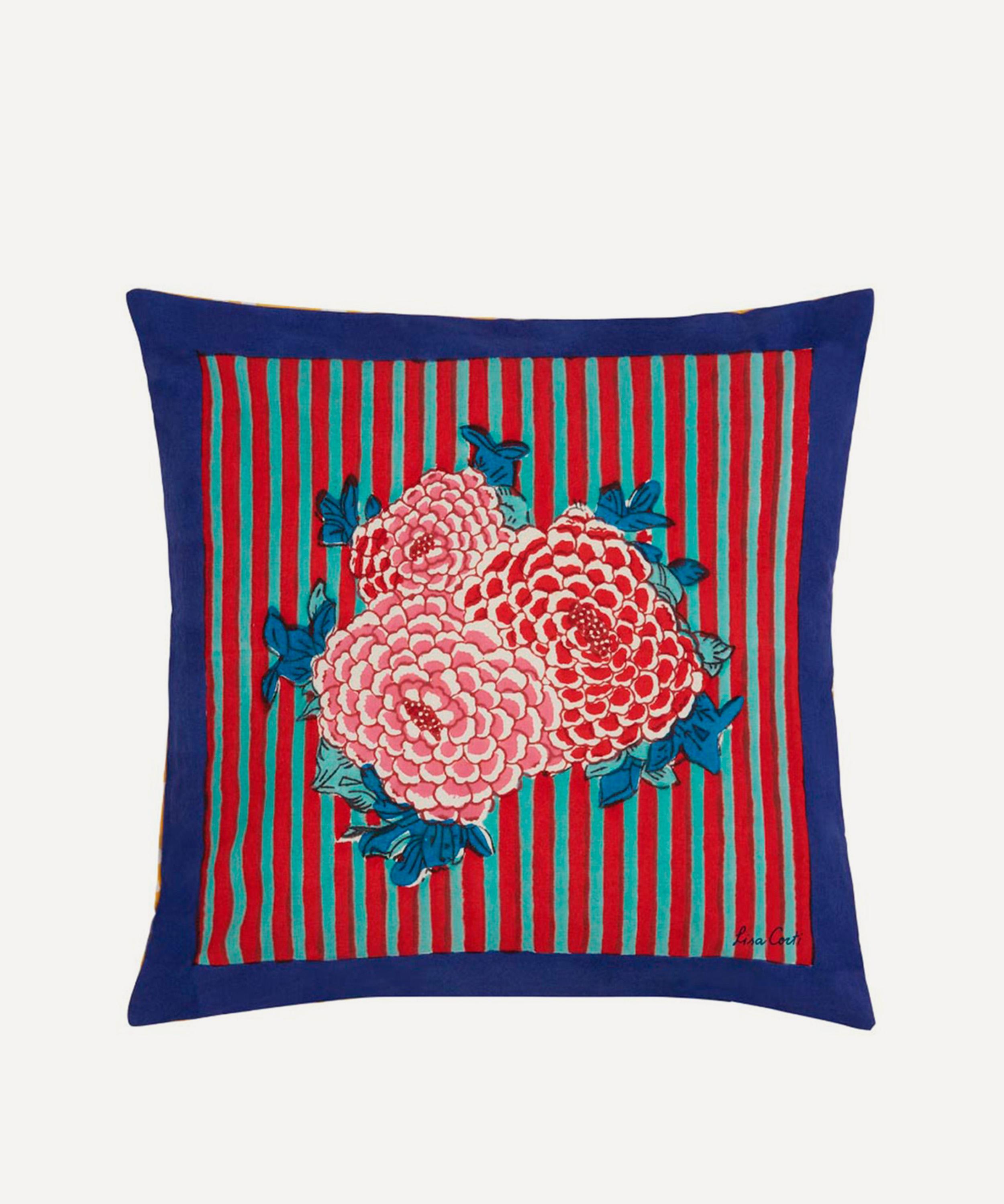 Lisa Corti - Arabesque Corolla Square Cushion image number 0