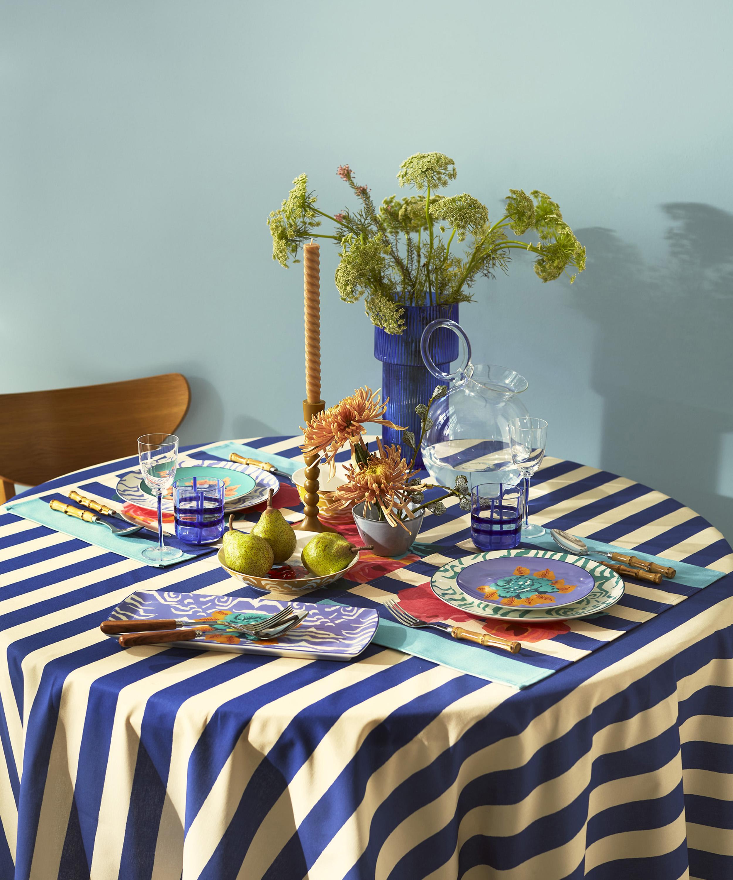 Lisa Corti - Nizam Stripes 180x270cm Tablecloth image number 2