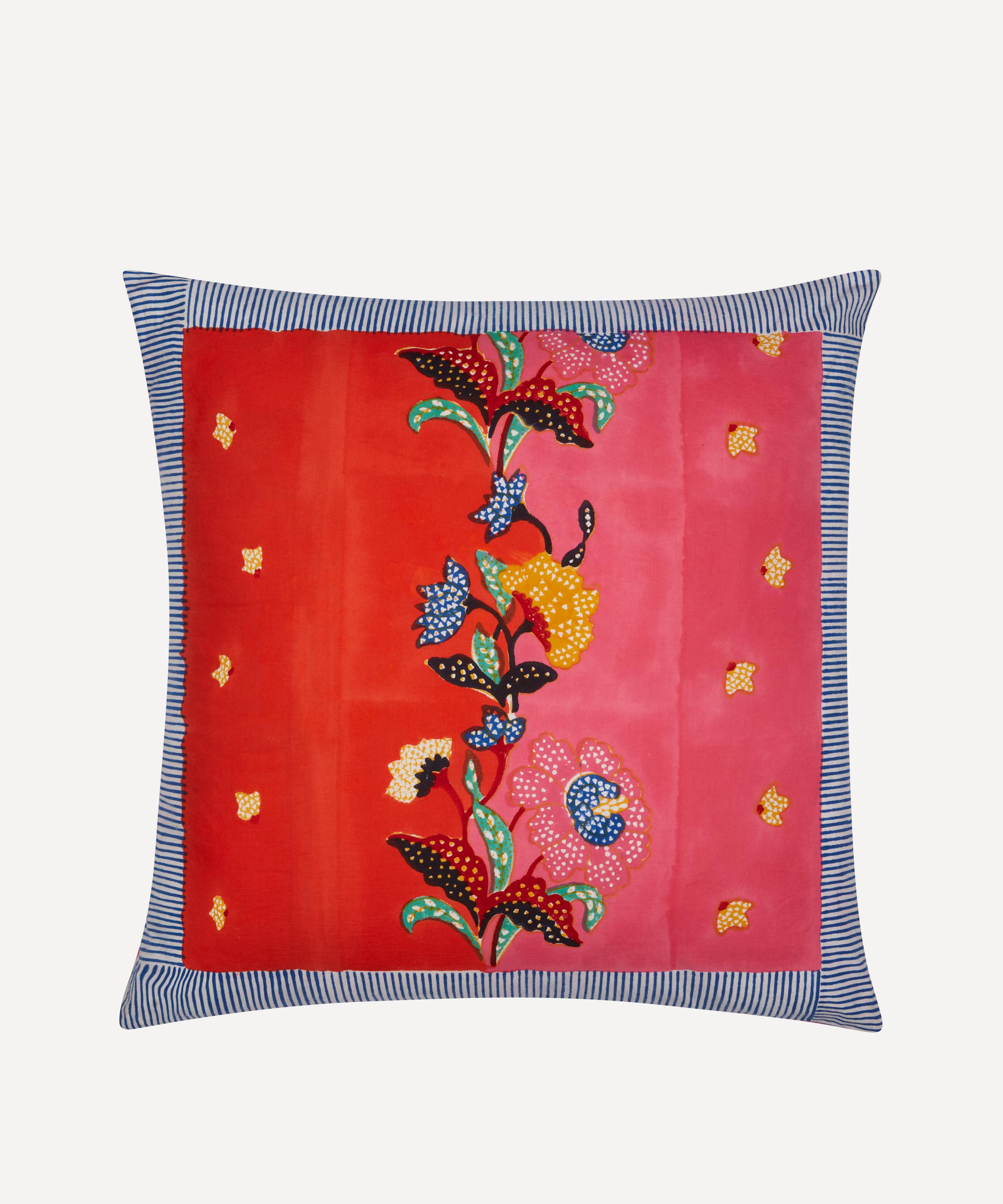 Lisa Corti - Large Indonesian Red Rose Cushion image number 0