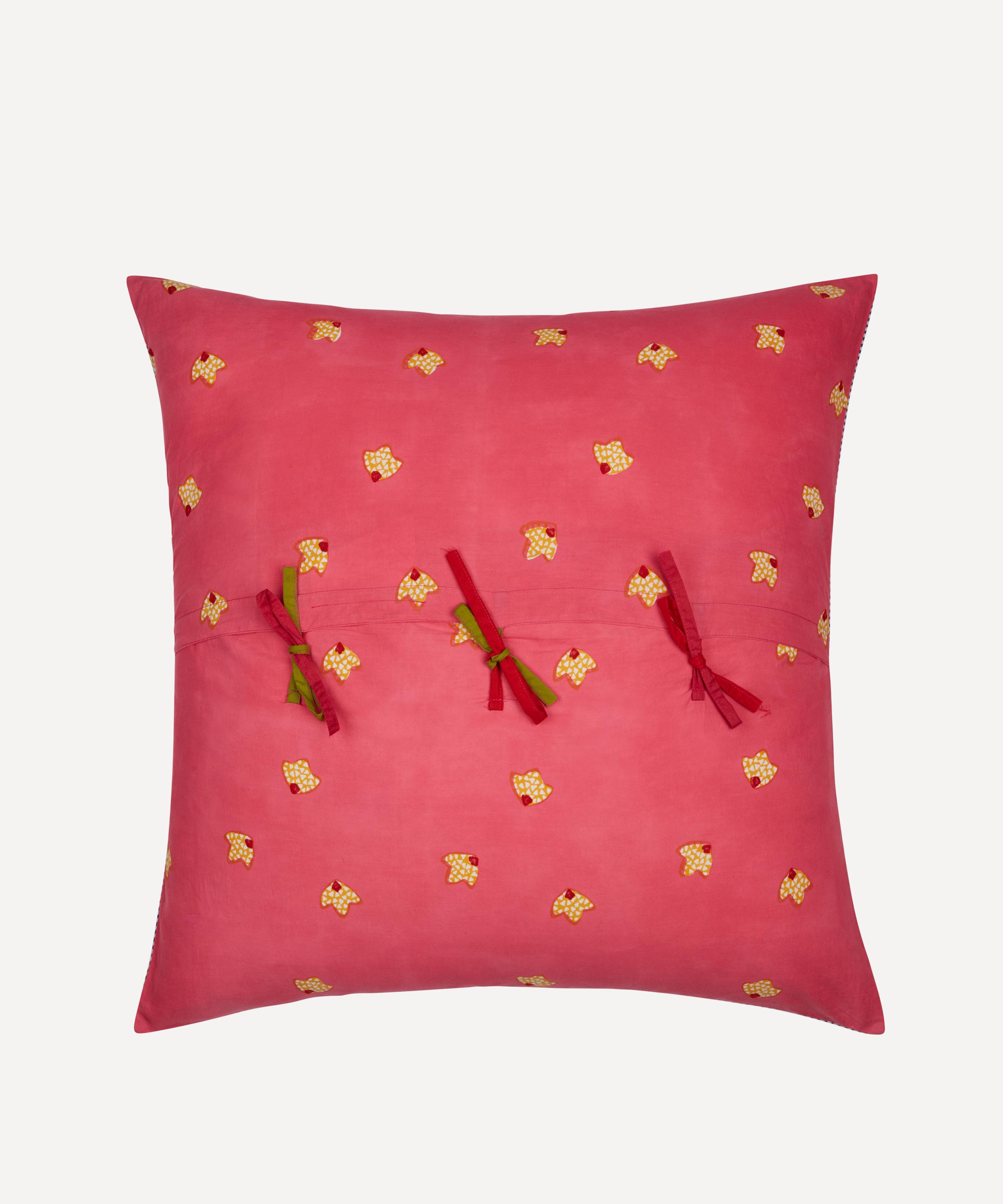 Lisa Corti - Large Indonesian Red Rose Cushion image number 1