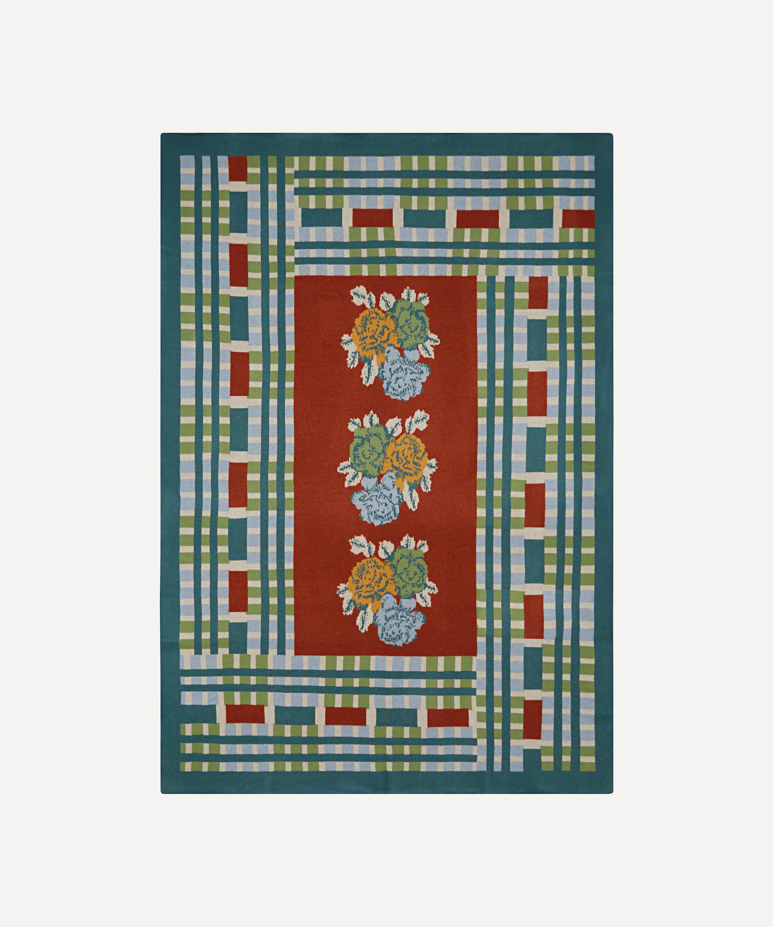 Lisa Corti - x Saved NY Ankara Rust Cashmere Throw image number 0