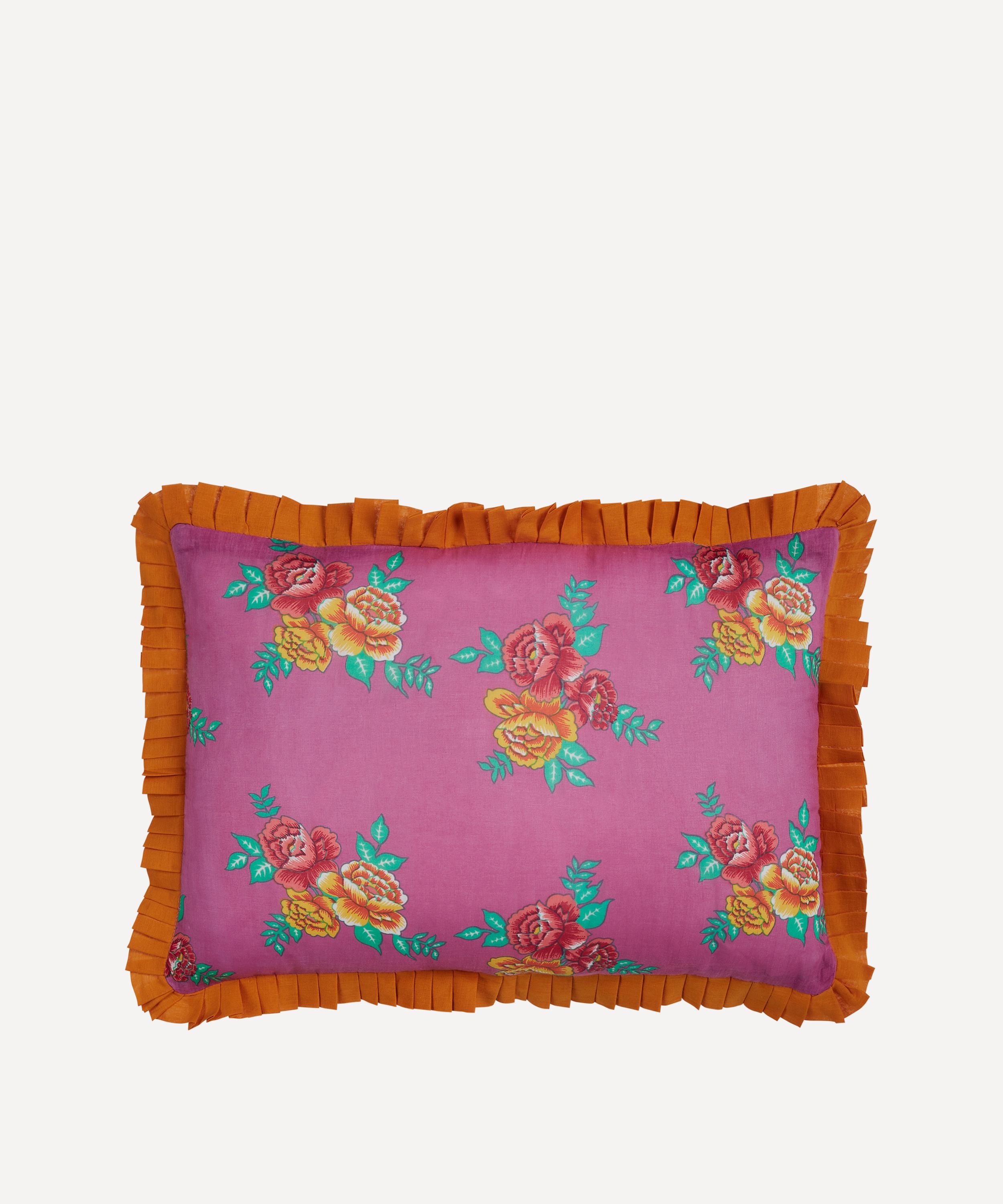 Lisa Corti - Gulab Flower Rectangular Cushion image number 0