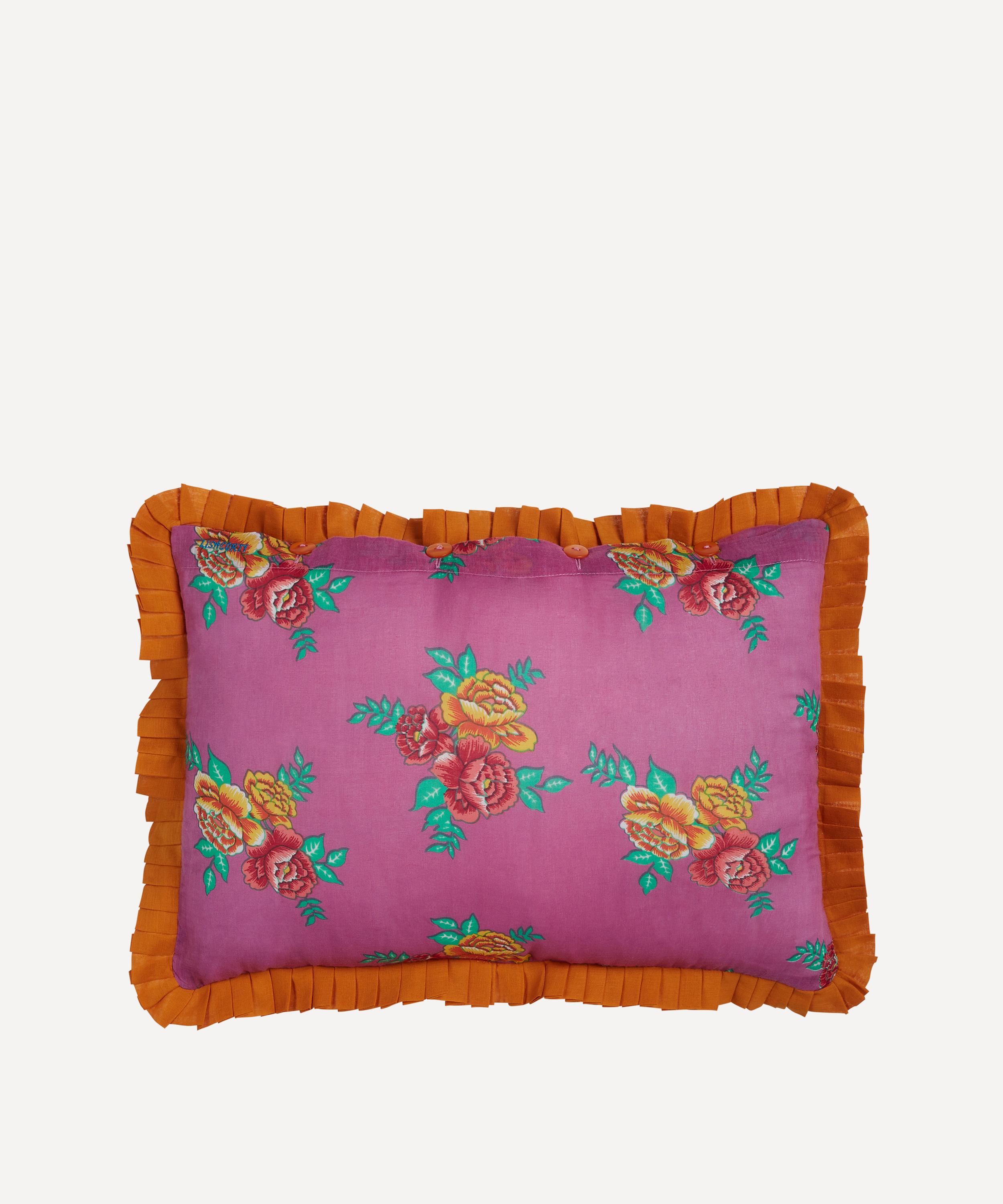 Lisa Corti - Gulab Flower Rectangular Cushion image number 1