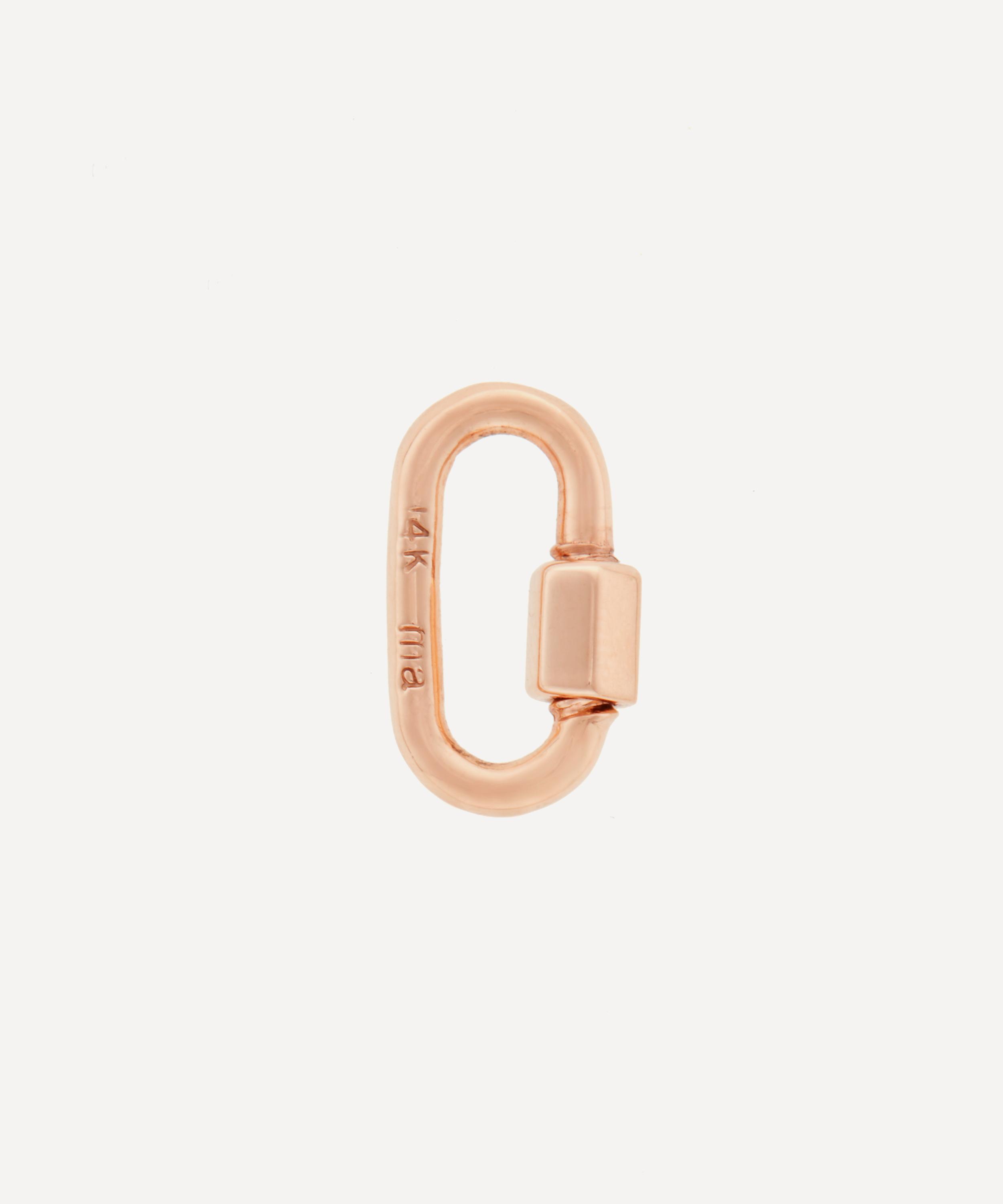 Marla Aaron - 14ct Rose Gold Babylock Carabiner Clasp