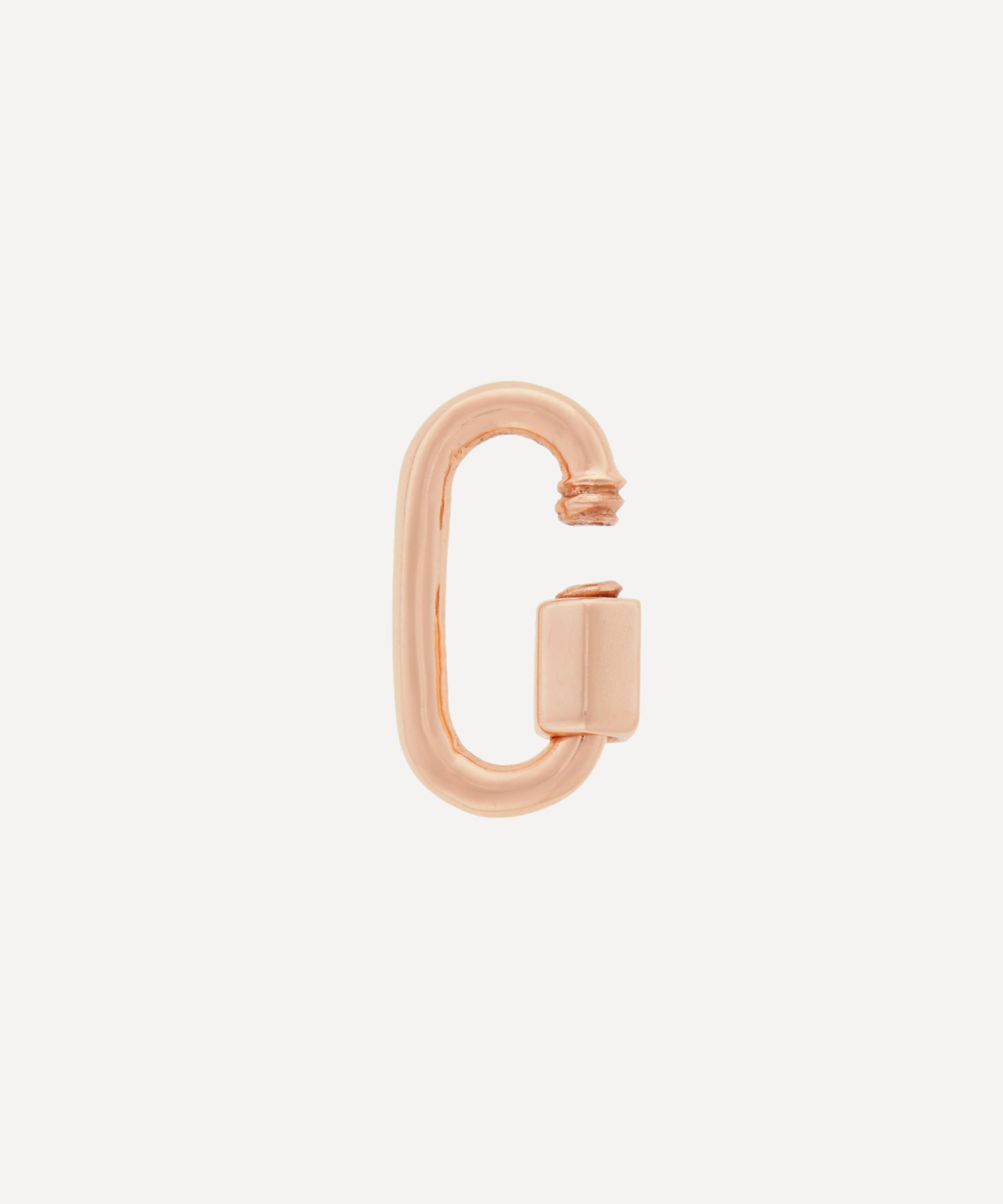 Marla Aaron - 14ct Rose Gold Babylock Carabiner Clasp image number 1