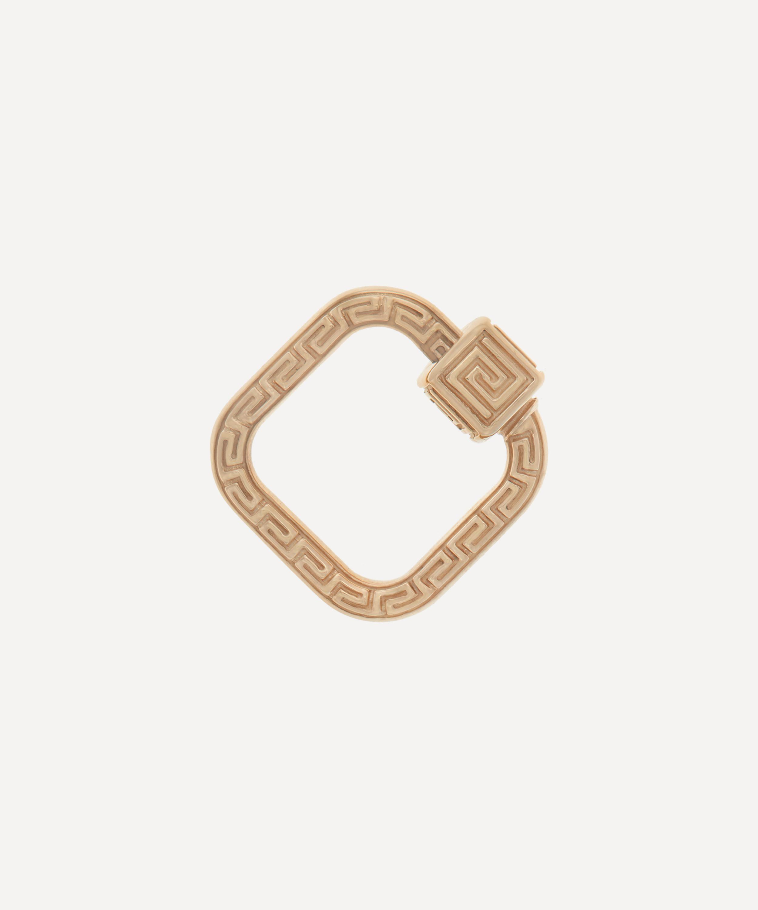 Marla Aaron - 14ct Gold Meander Lock image number 0