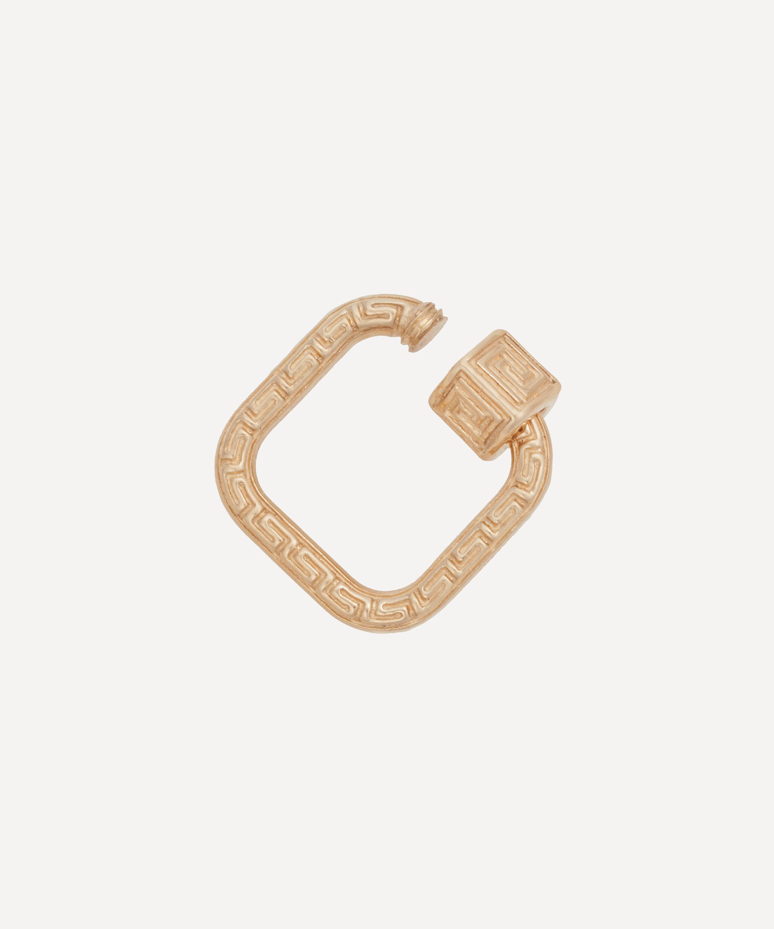 Marla Aaron - 14ct Gold Meander Lock image number 2
