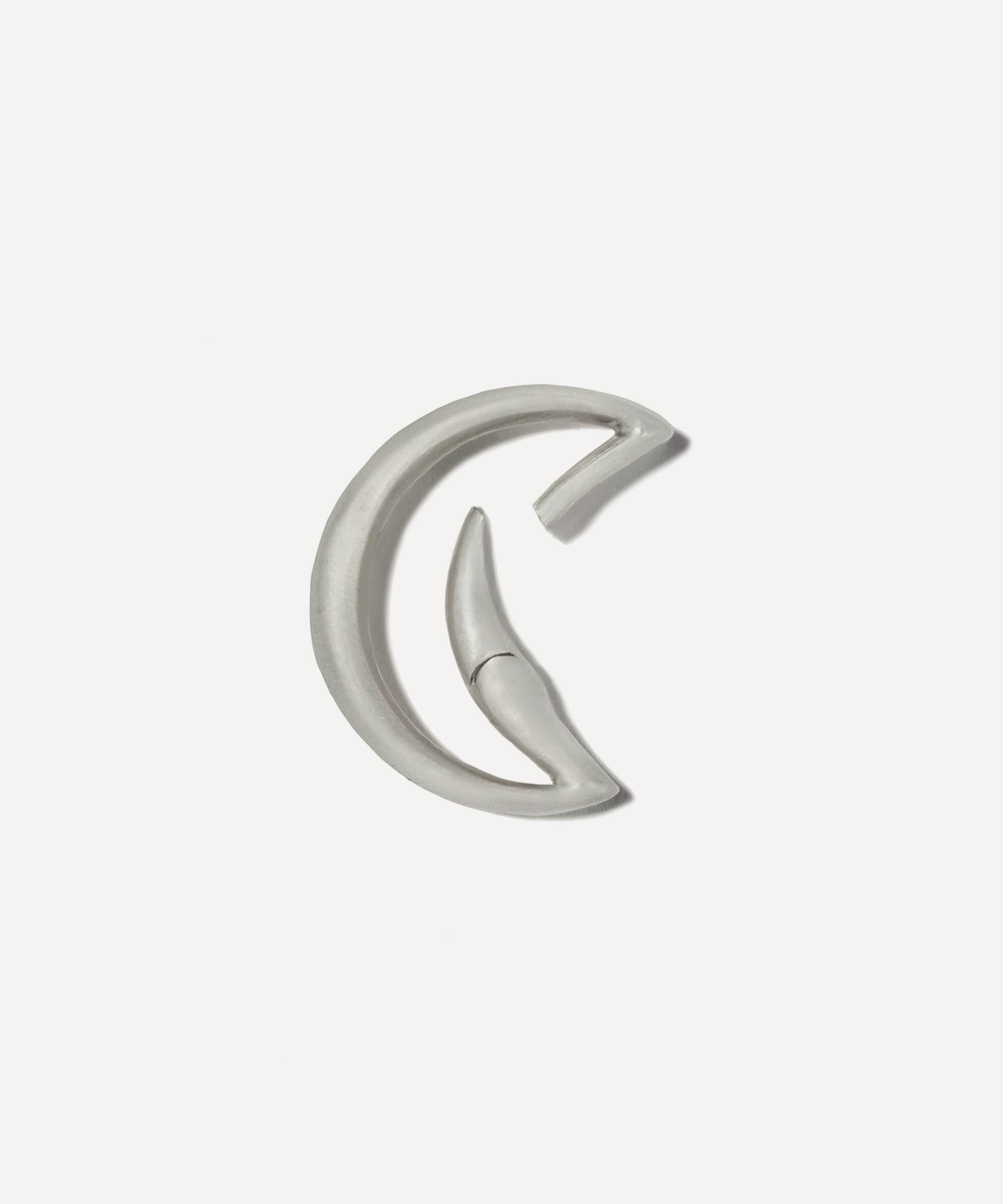 Marla Aaron - Sterling Silver Moonlock Carabiner Clasp image number 2