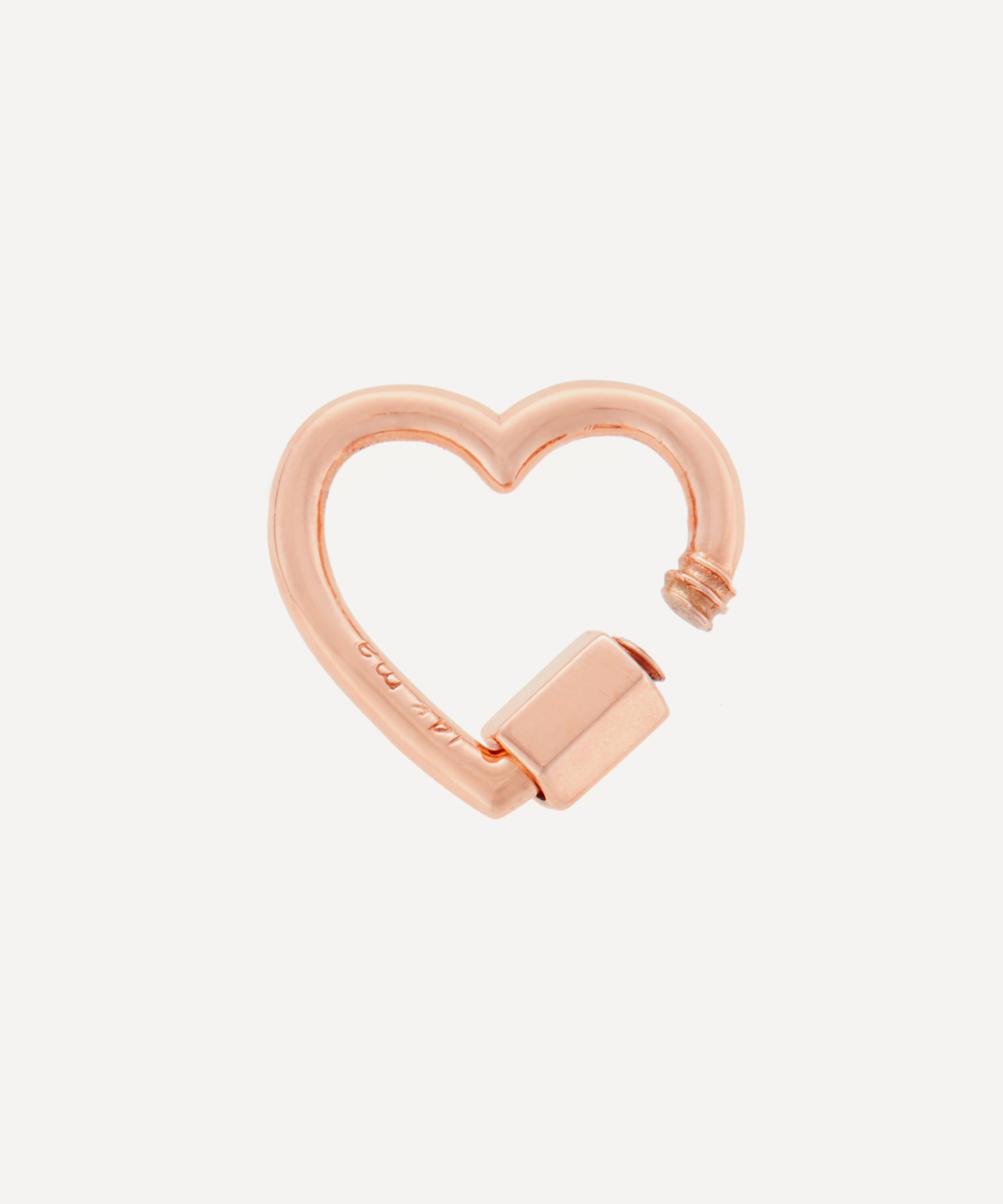 Marla Aaron - 14ct Rose Gold Baby Heartlock Clasp image number 1