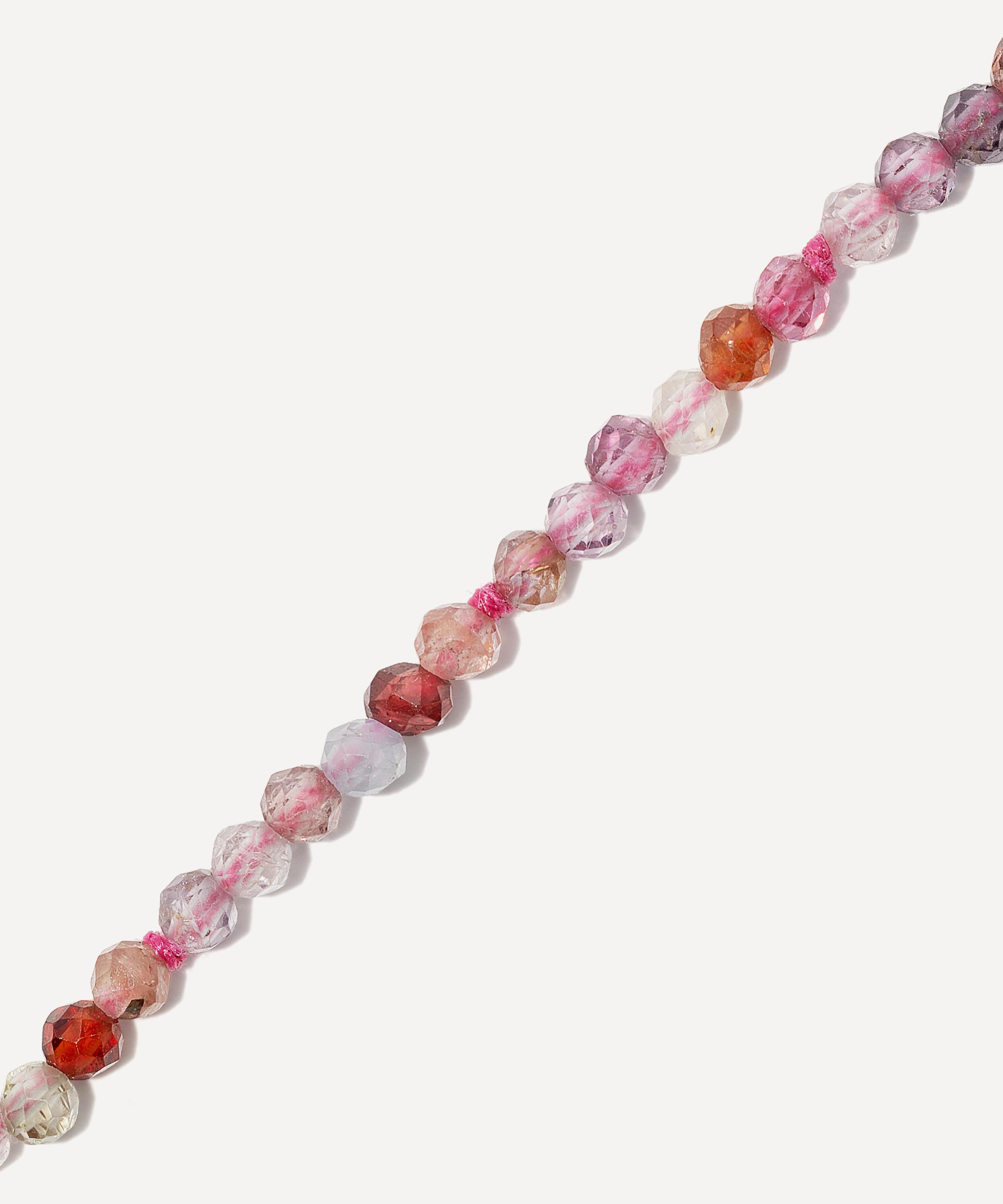 Marla Aaron - 14ct Gold Itty Bitty Pink Spinel Necklace image number 2