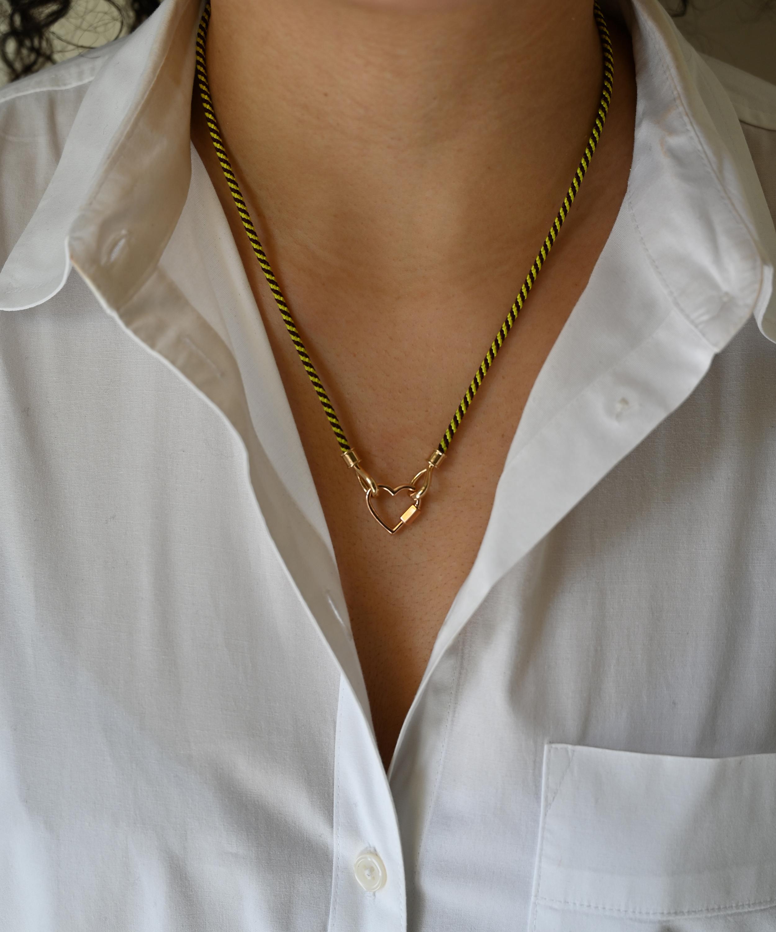 Marla Aaron - 14ct Rose Gold String Project Necklace image number 1