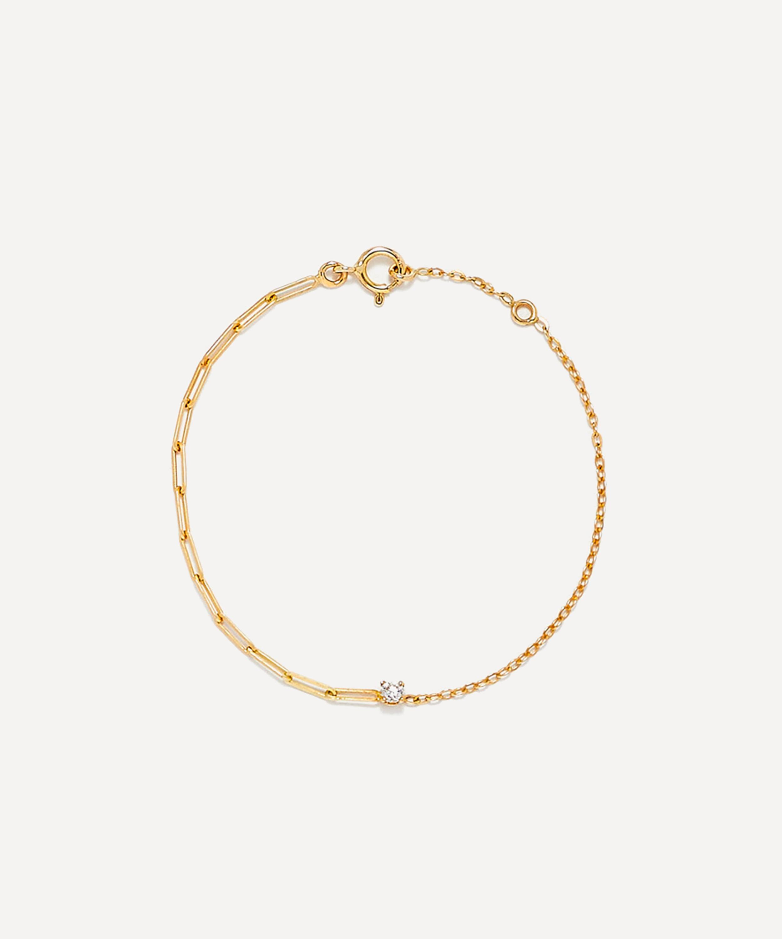 Yvonne Léon - 18ct Gold Solitaire Diamond Bracelet image number 0