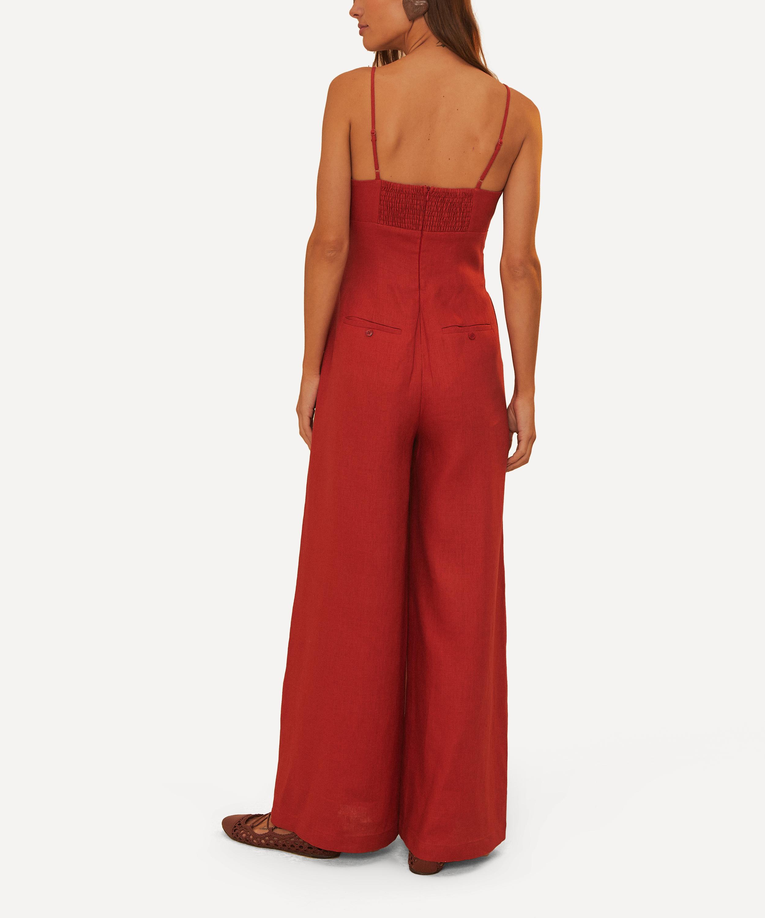 FARM Rio - Red Petals Bodice Jumpsuit image number 2
