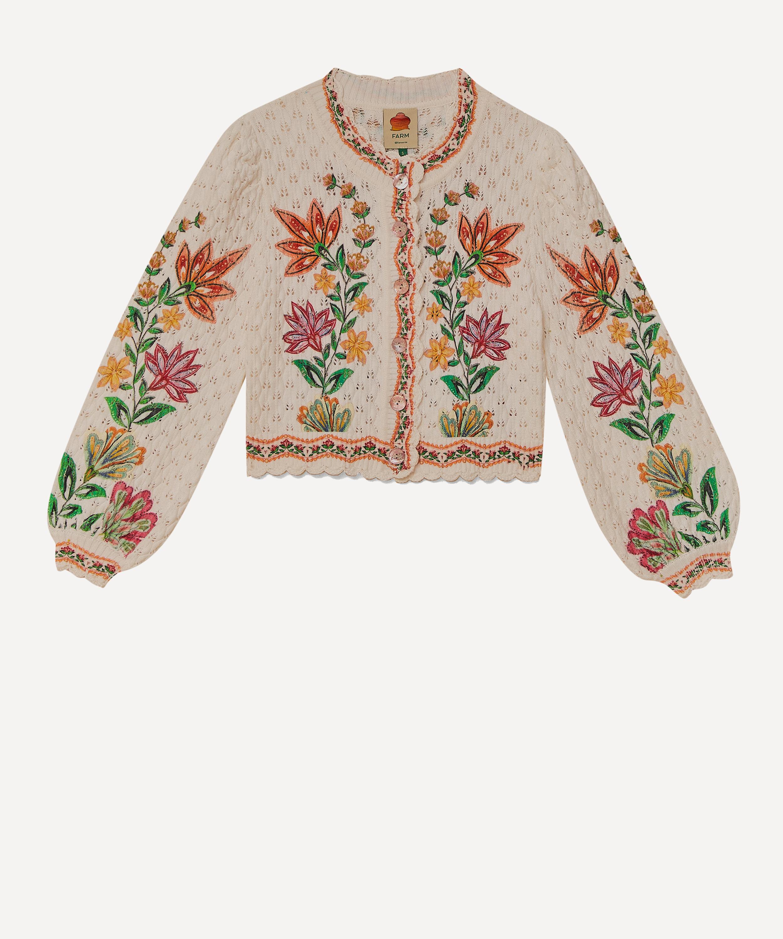 FARM Rio - Garden Delight Knit Cardigan image number 0