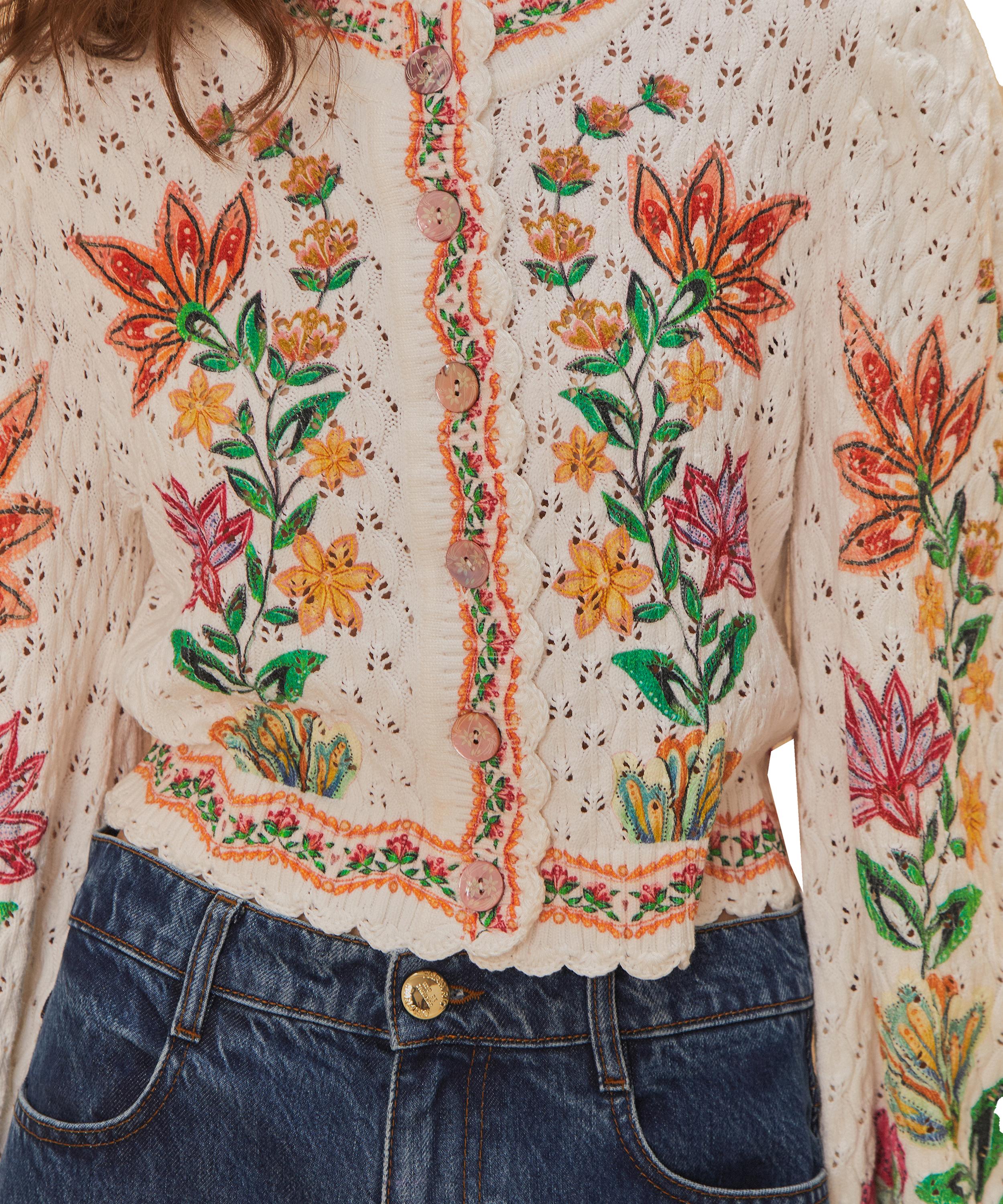 FARM Rio - Garden Delight Knit Cardigan image number 3