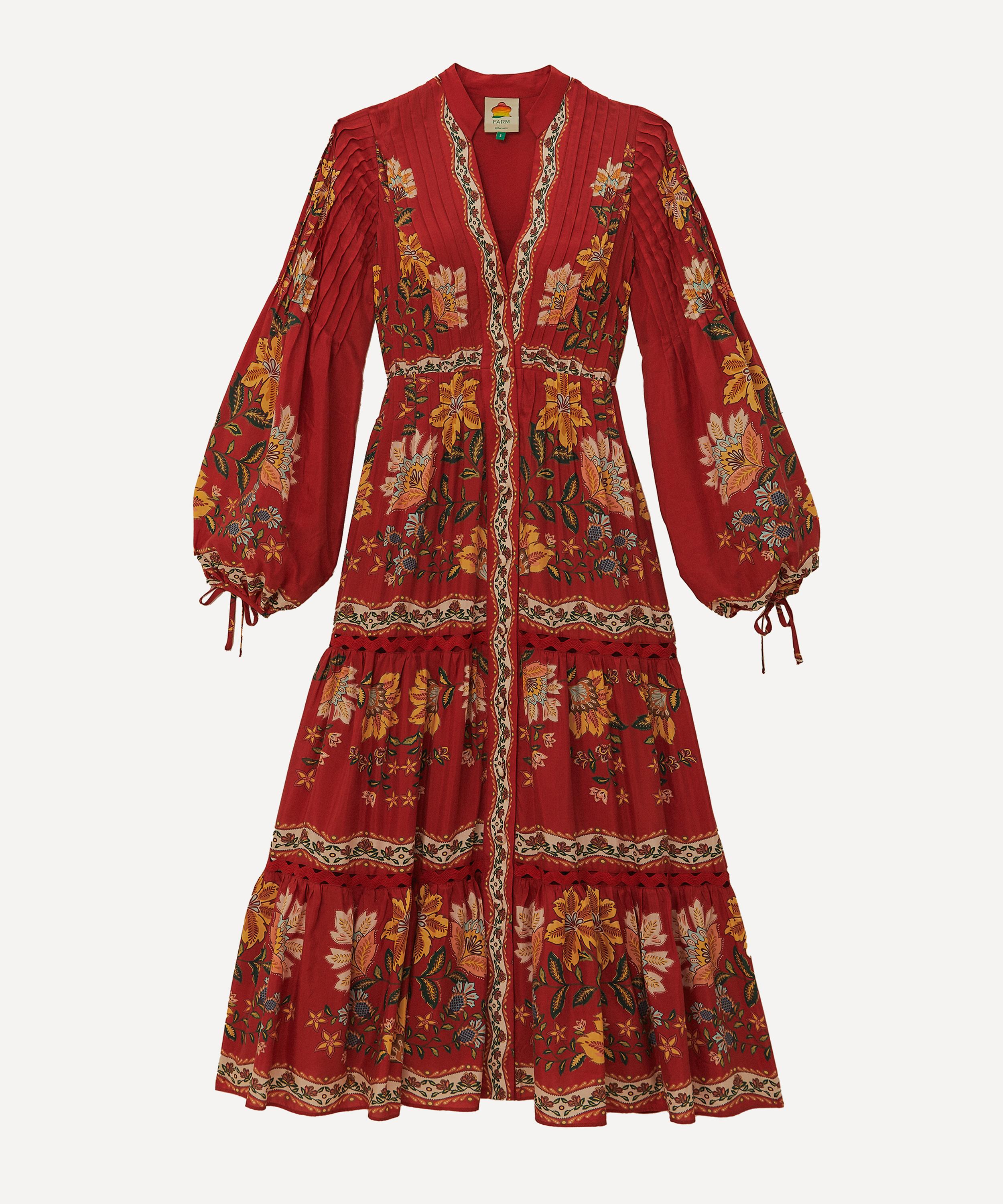 FARM Rio - Garden Delight Midi Dress image number 0