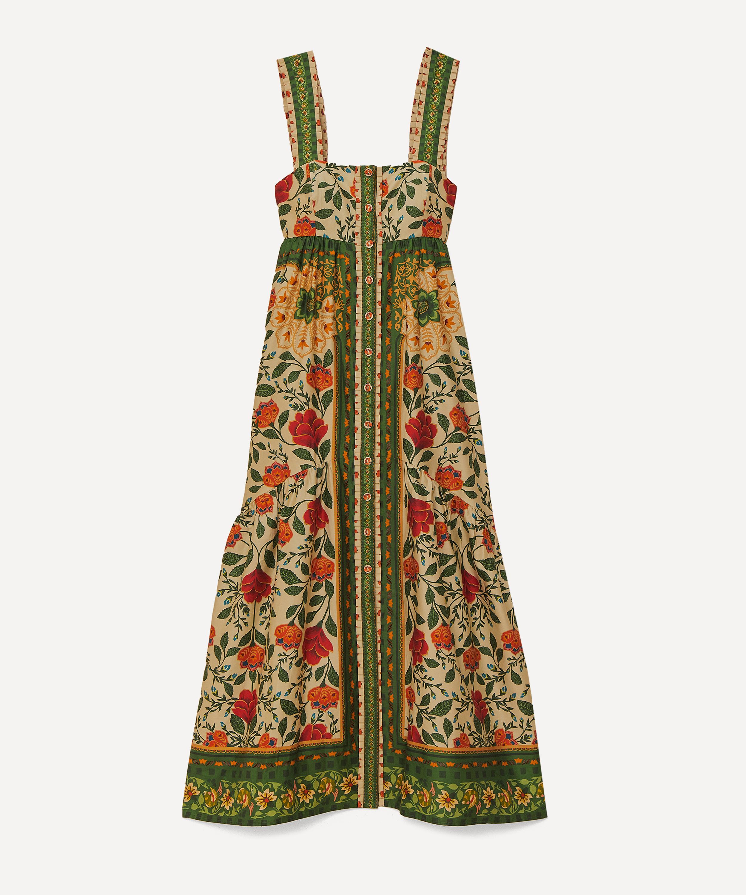 FARM Rio - Garden Tapestry Back Bow Maxi Dress image number 0